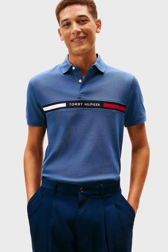 Поло HILFIGER CHEST INSERT REG POLO Tommy Hilfiger