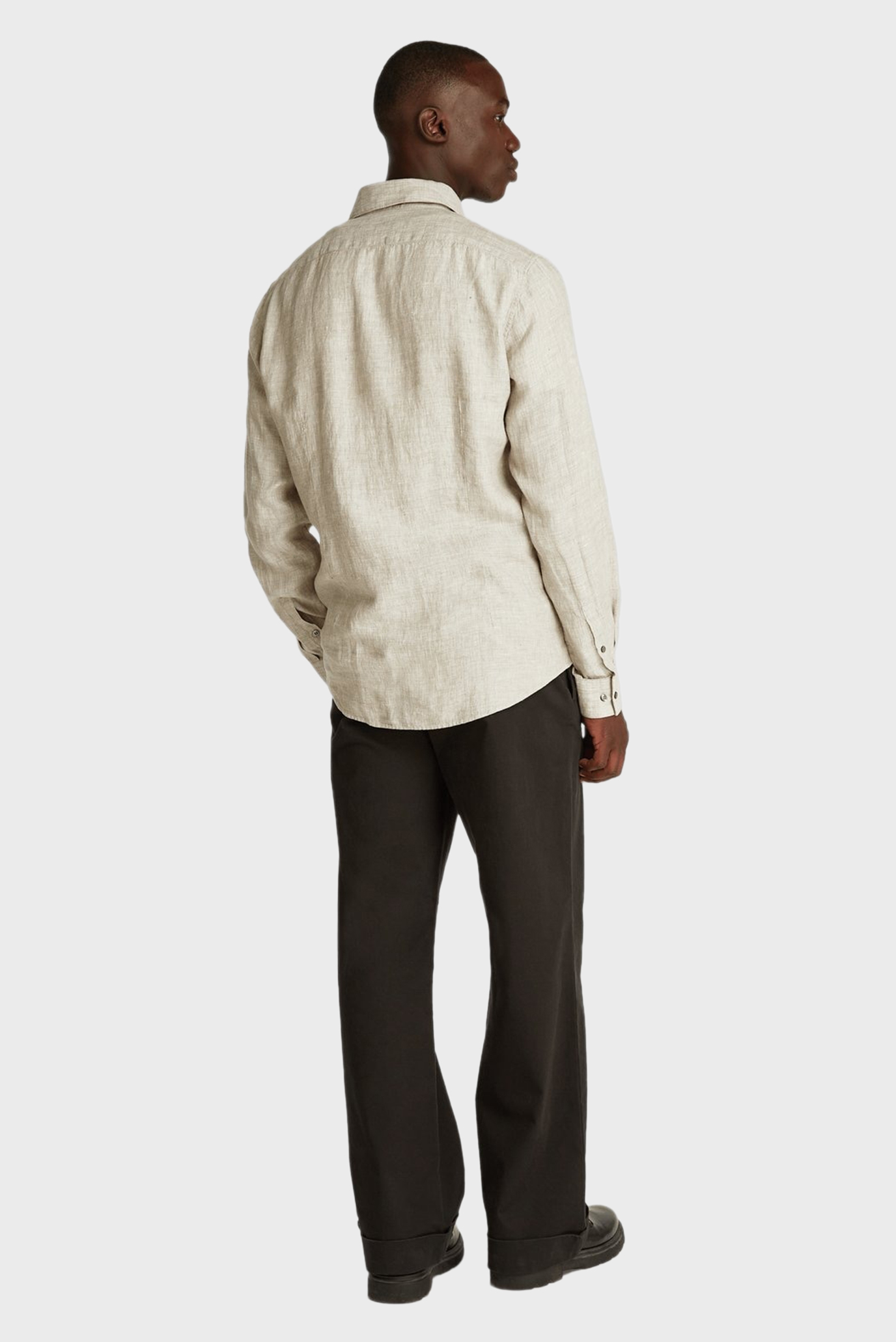 Рубашка LINEN SOLID SLIM SHIRT 4