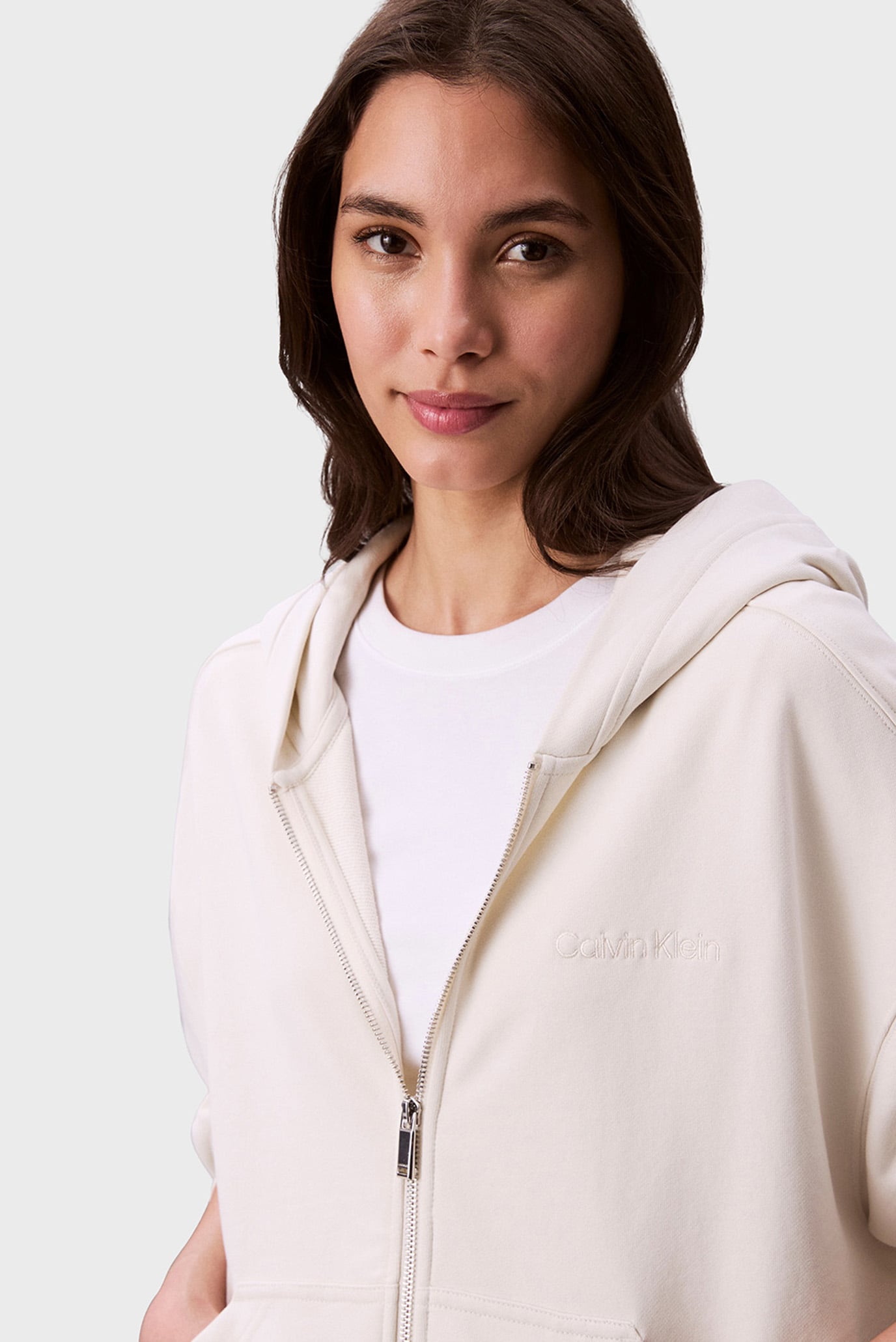 Реглан/A- LOGO EMB FRENCH TERRY FZ HOOD 5