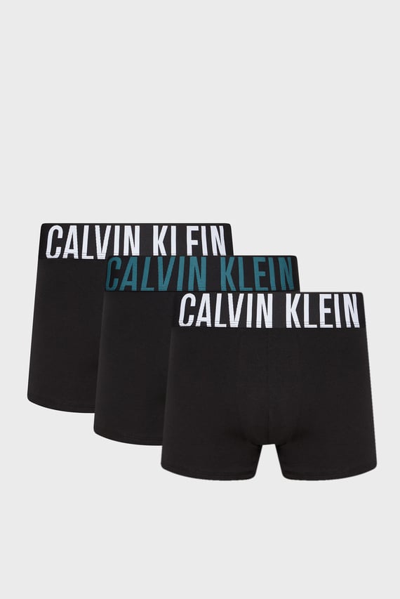 Мужские черные боксеры (3 шт) TRUNK Calvin Klein