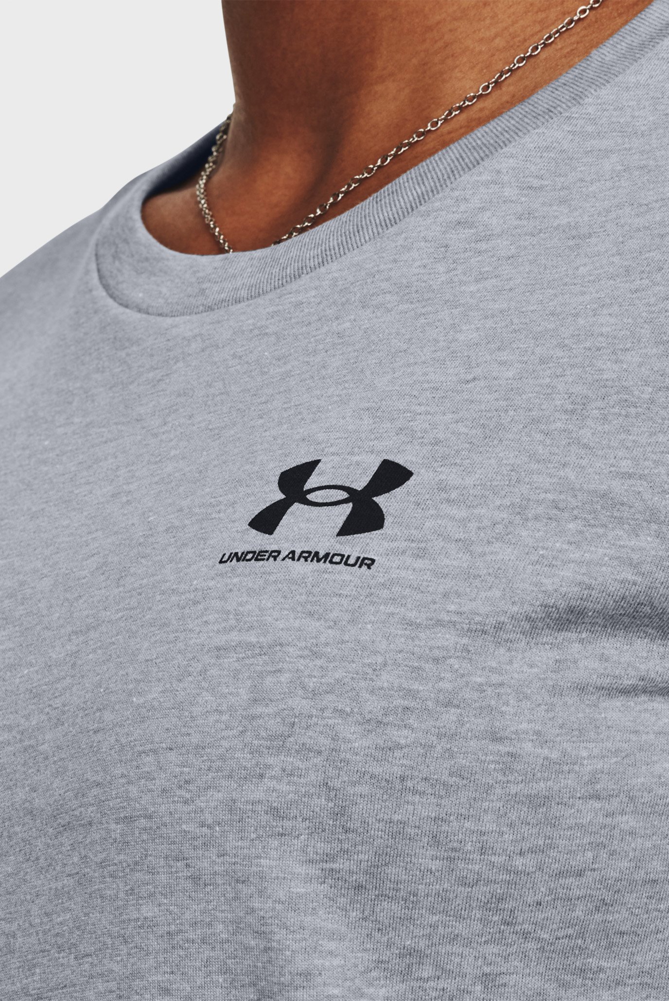 Женская серая футболка UA W SPORTSTYLE LC SS Under Armour