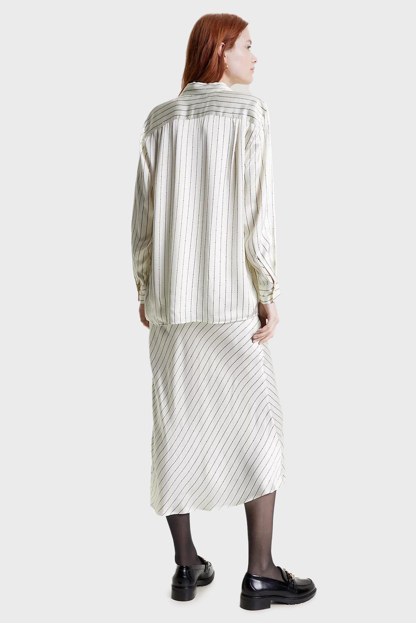 Рубашка SATIN STRIPED FLUID SHIRT LS 3