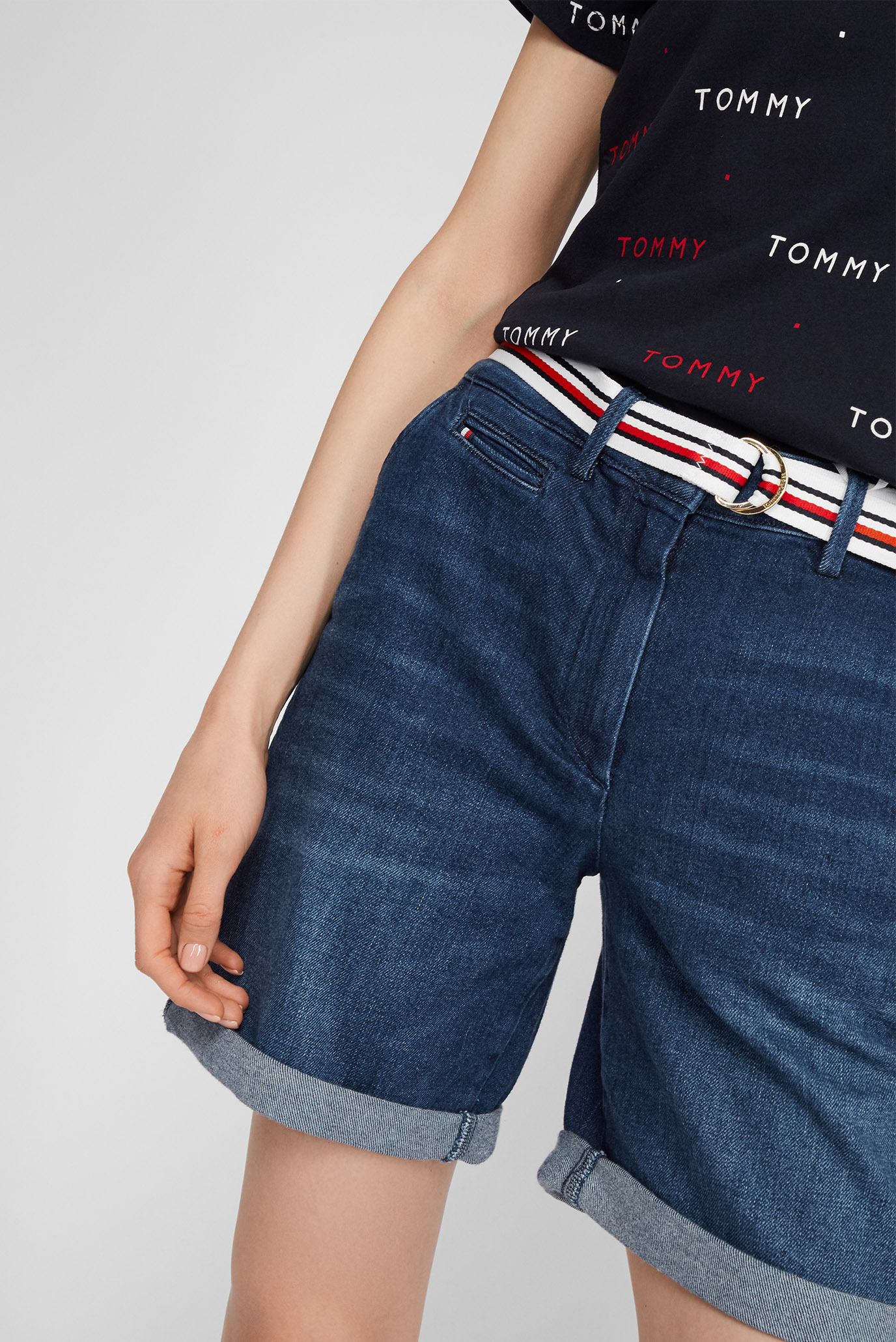 Женские синие джинсовые шорты SLIM RW TAM BERMUDA 10