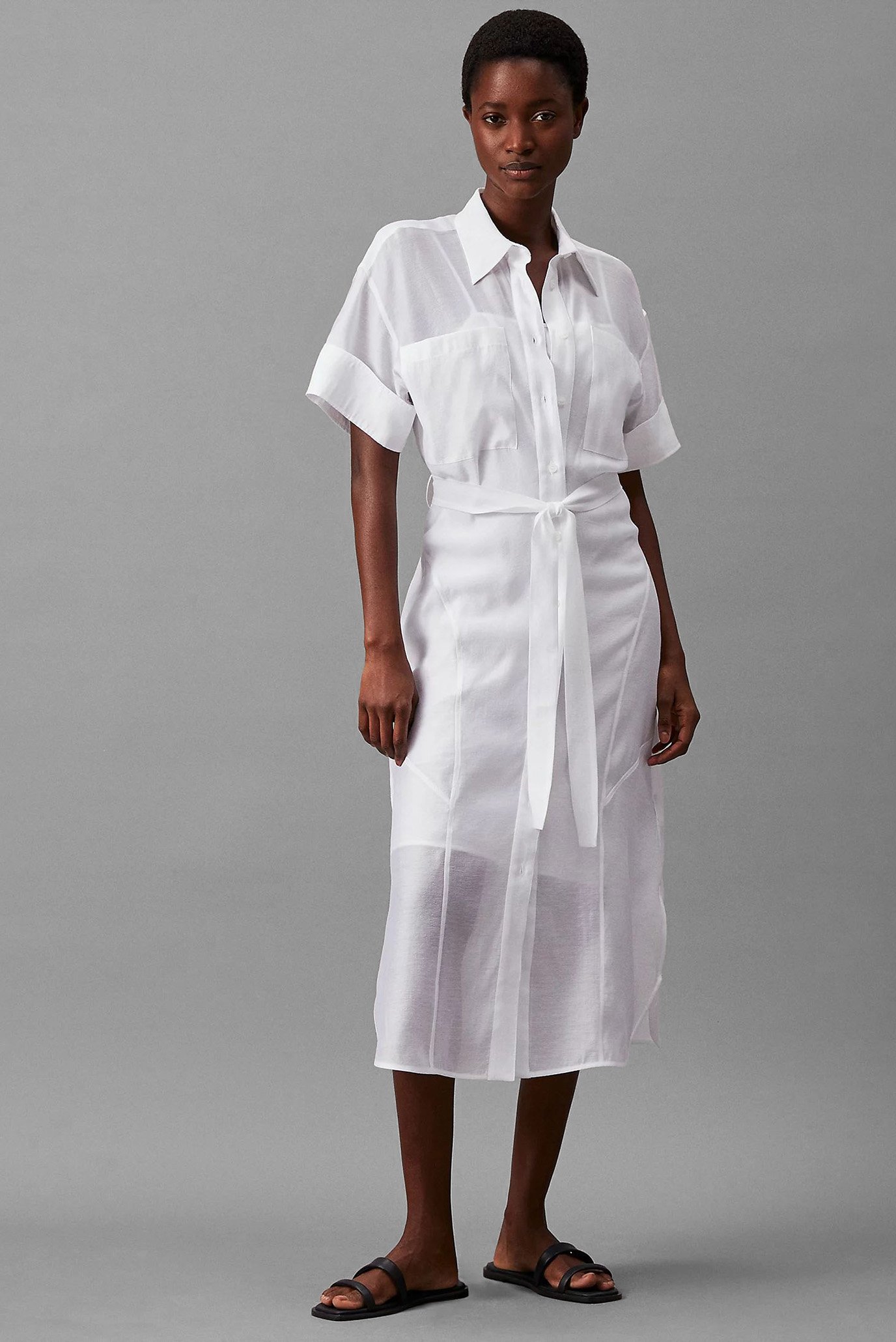 Платье/TENCEL VOILE SHIRT DRESS 1