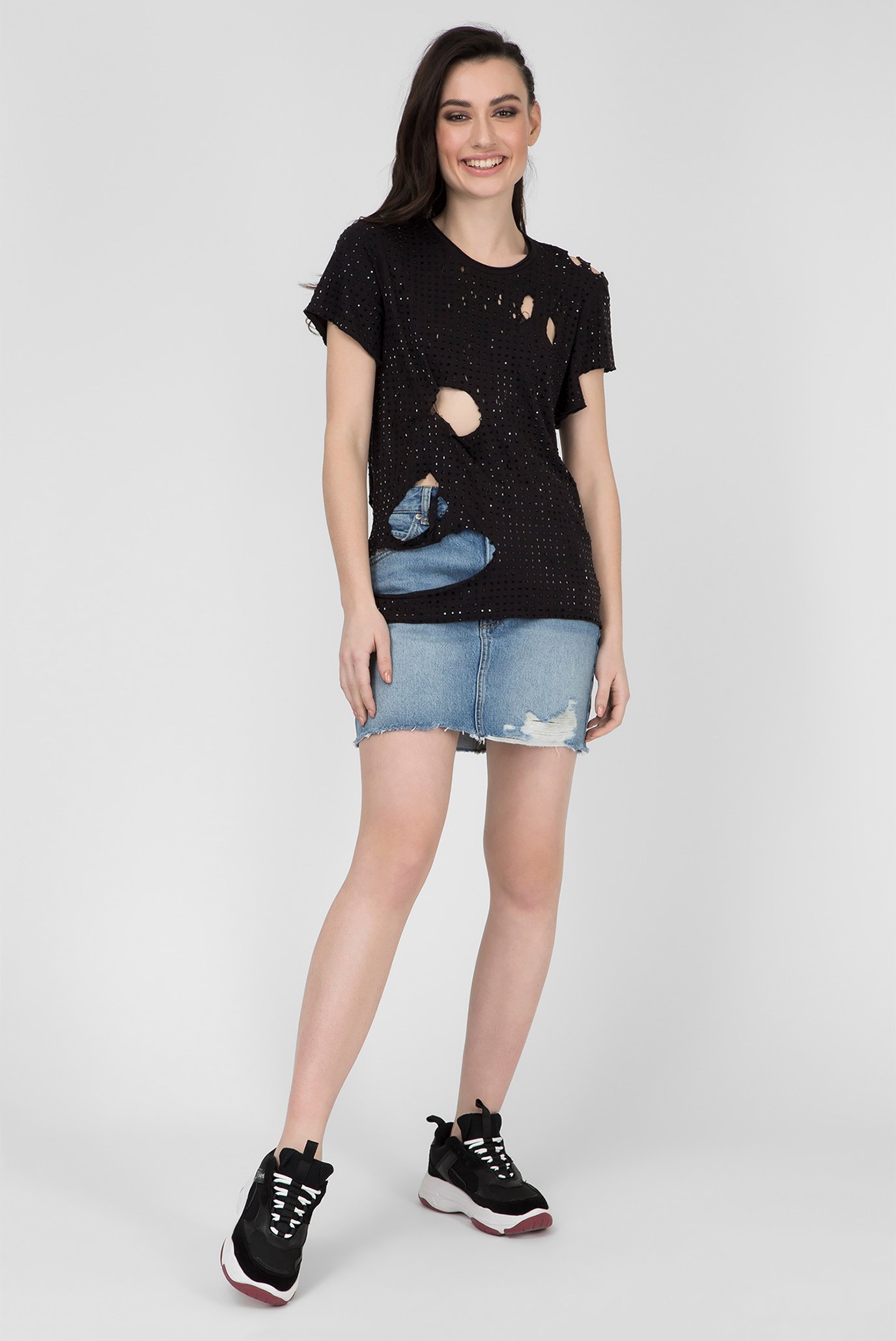 Женский черный топ T-RATY 5