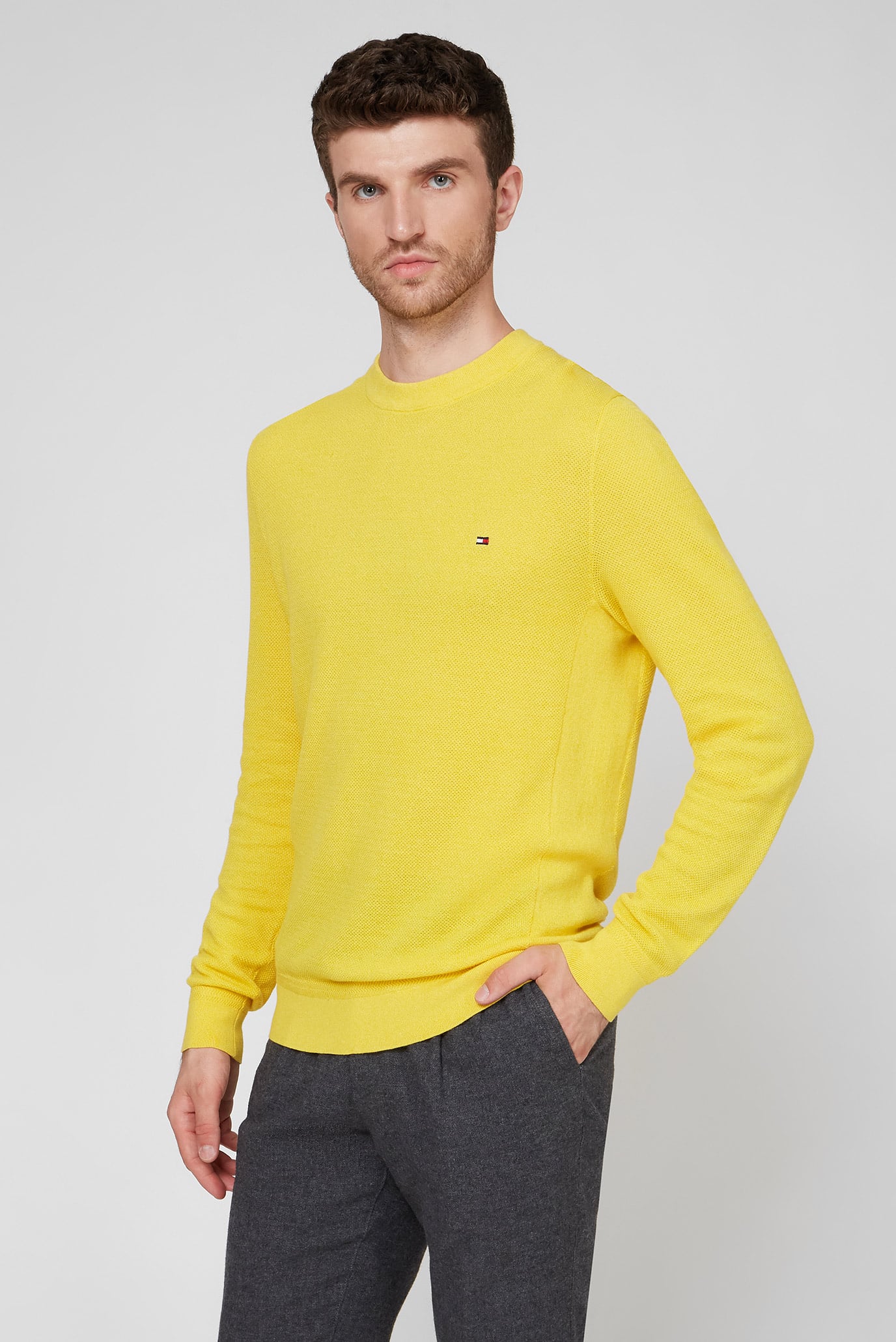 Мужской желтый джемпер MOULINE RICECORN SWEATER 8