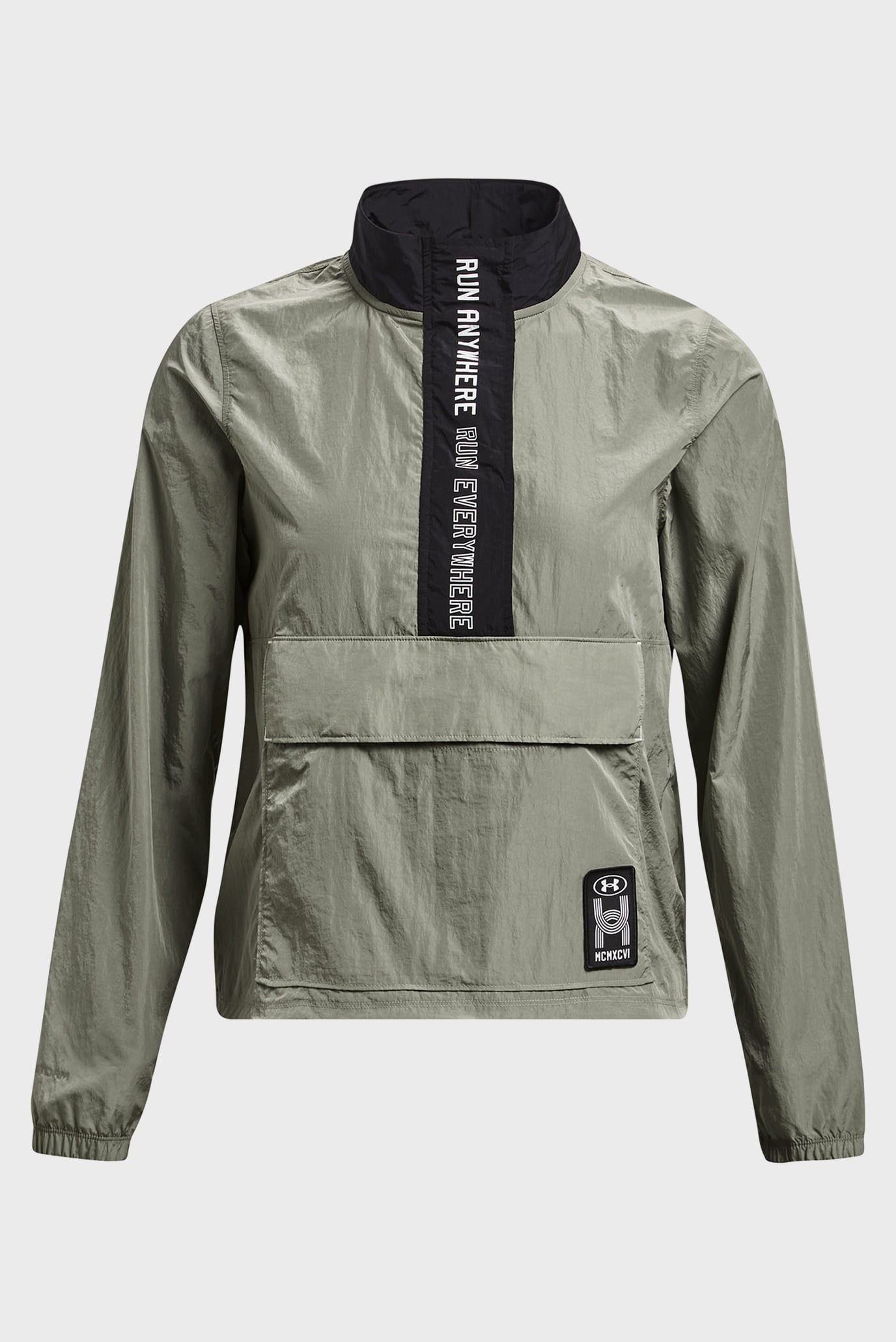 Женский оливковый анорак UA Run Everywhere Layer 6