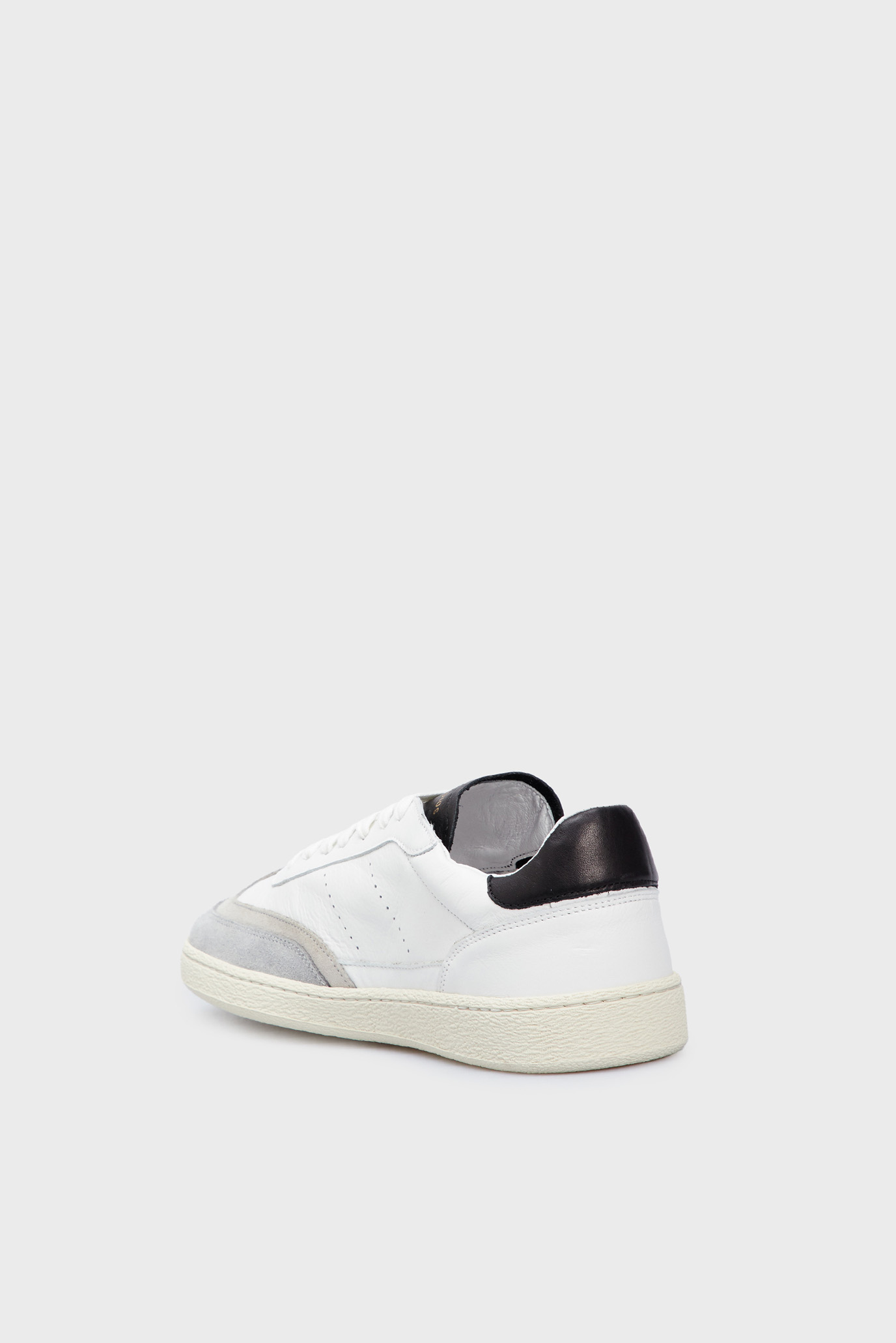 Мужские белые кожаные сникерсы 5