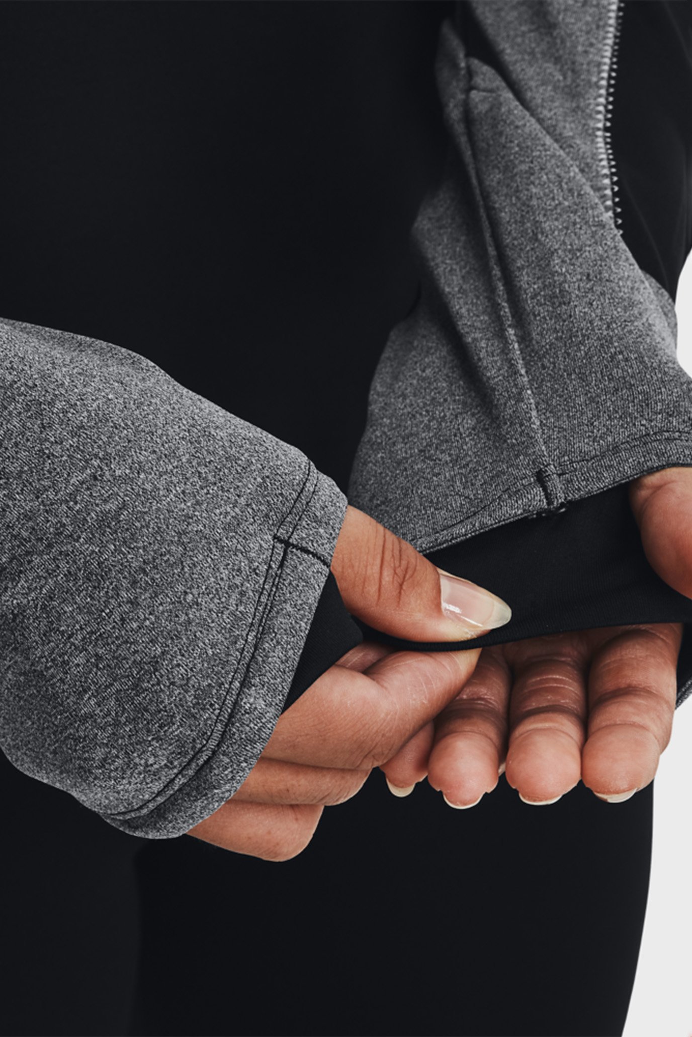 Женское черное худи UA ColdGear Hoodie Under Armour Женское черное худи UA ColdGear Hoodie 7