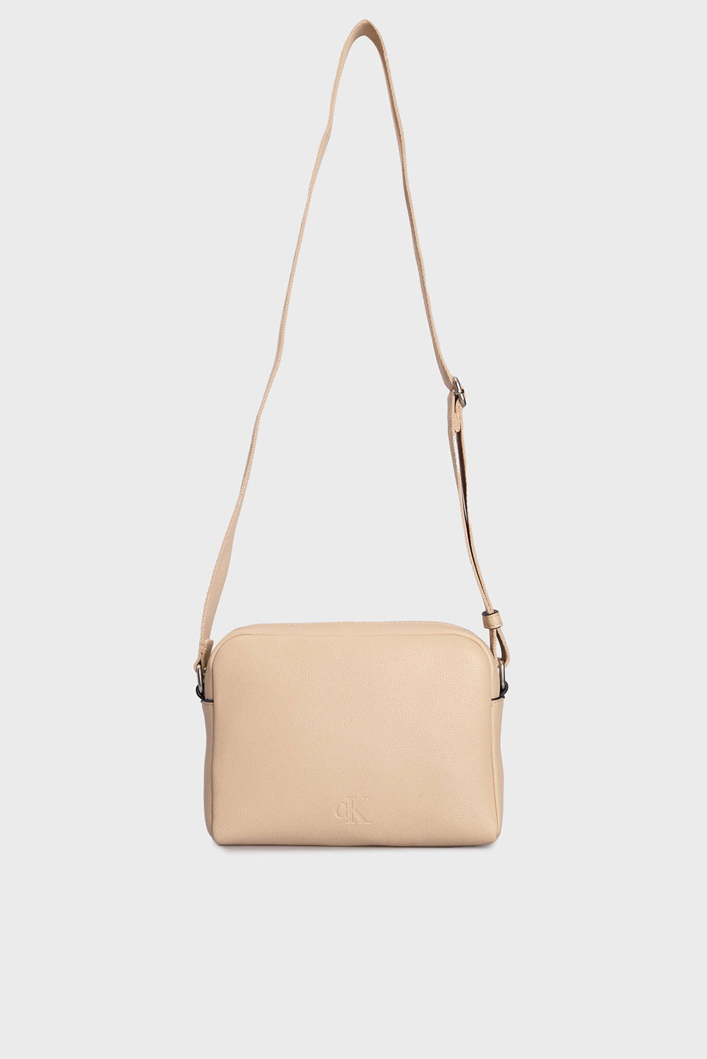 Женская бежевая сумка OVER WEBBING CAMERA BAG21 PU 6