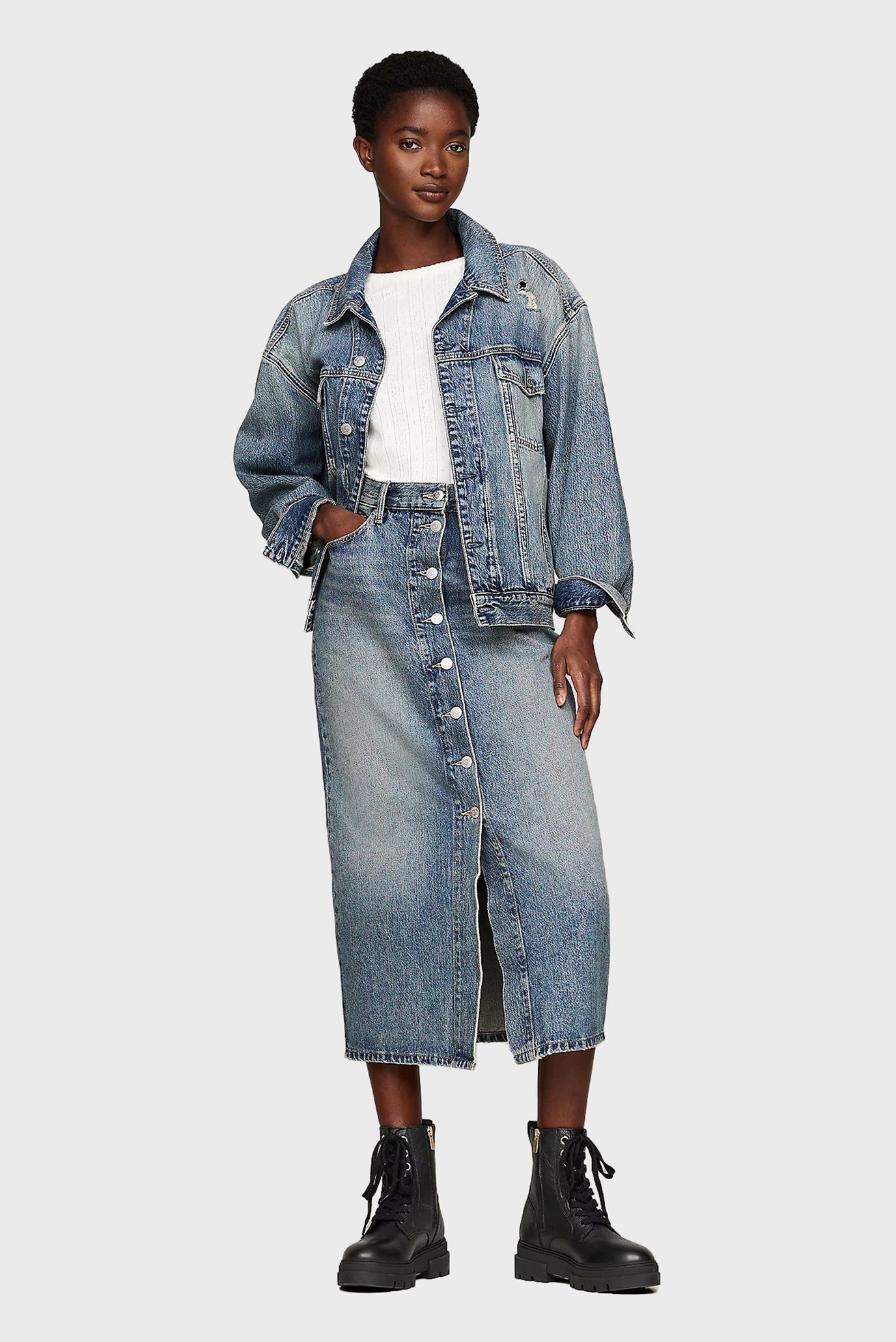 Ботинки BICOLOR LEATHER LACE-UP 8