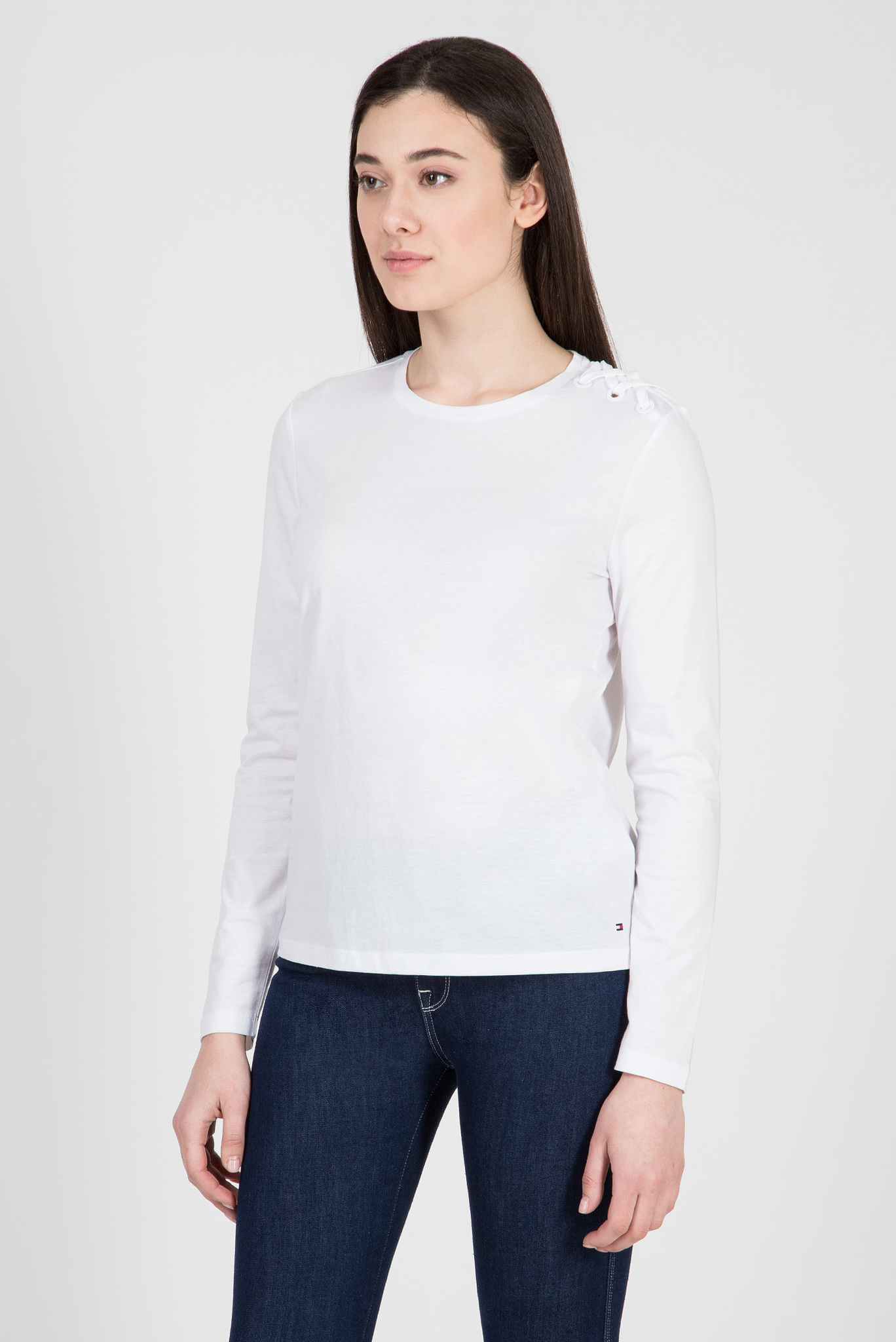 Женский белый лонгслив KRISTIE 2