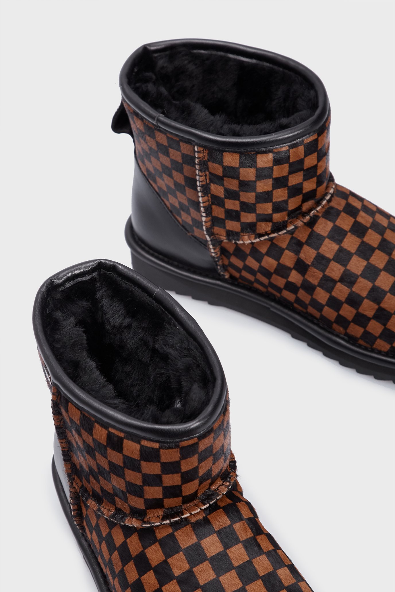Женские кожаные угги в клетку AsliPRPY Женские кожаные угги в клетку Asli 7