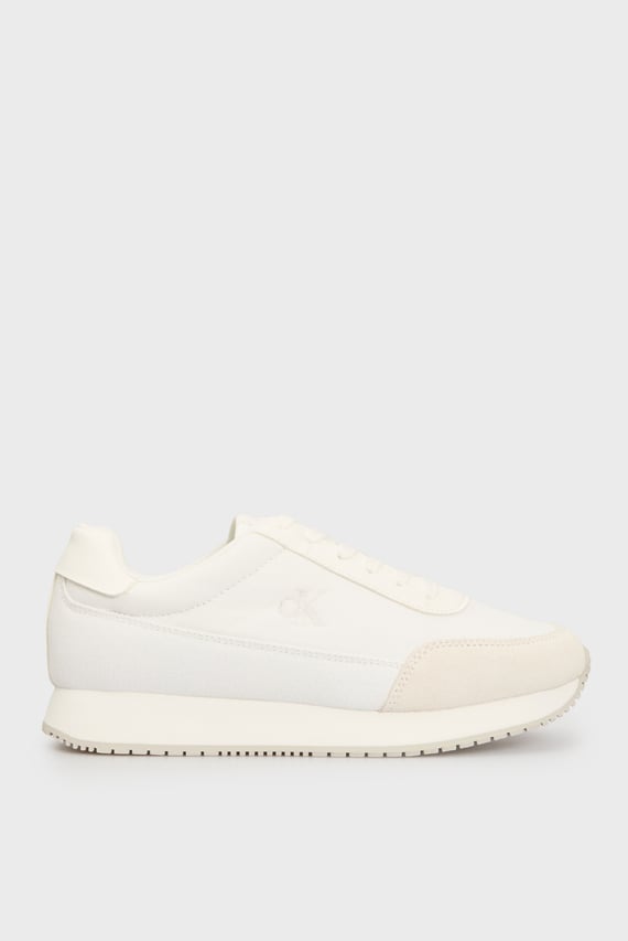 Женские белые кроссовки RETRO RUNNER LOW LACEUP CANVAS