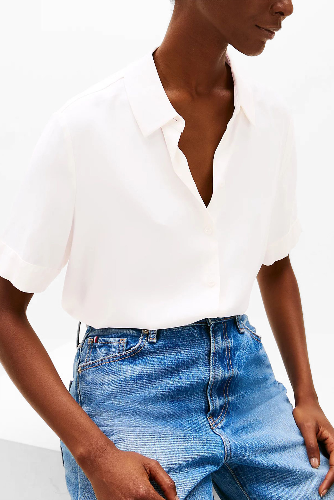 Рубашка SOFT VISCOSE S S SHIRTTommy Hilfiger Рубашка SOFT VISCOSE S S SHIRT 4