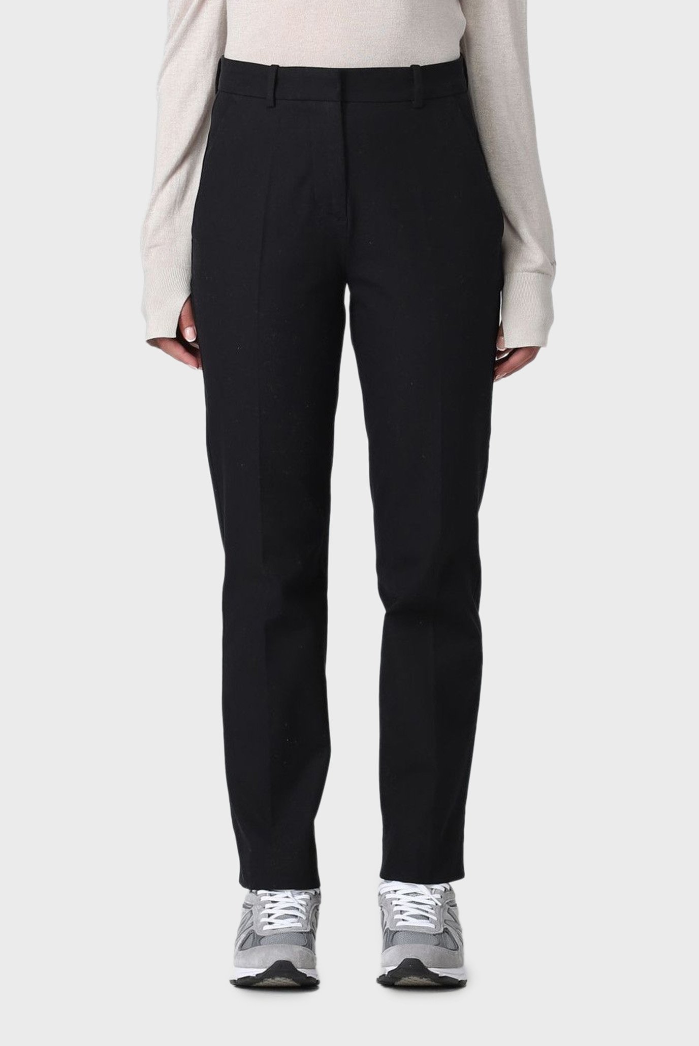 Женские черные брюки STRETCH GABARDINE SLIM ANKLECalvin Klein Женские черные брюки STRETCH GABARDINE SLIM ANKLE 4