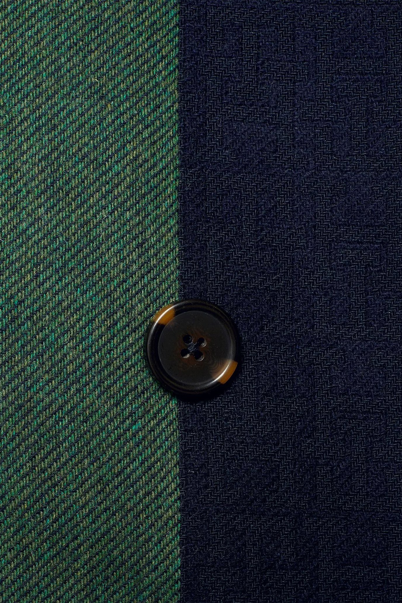 Темно-синее пальто с узором Tommy x Pendleton (унисекс) 5