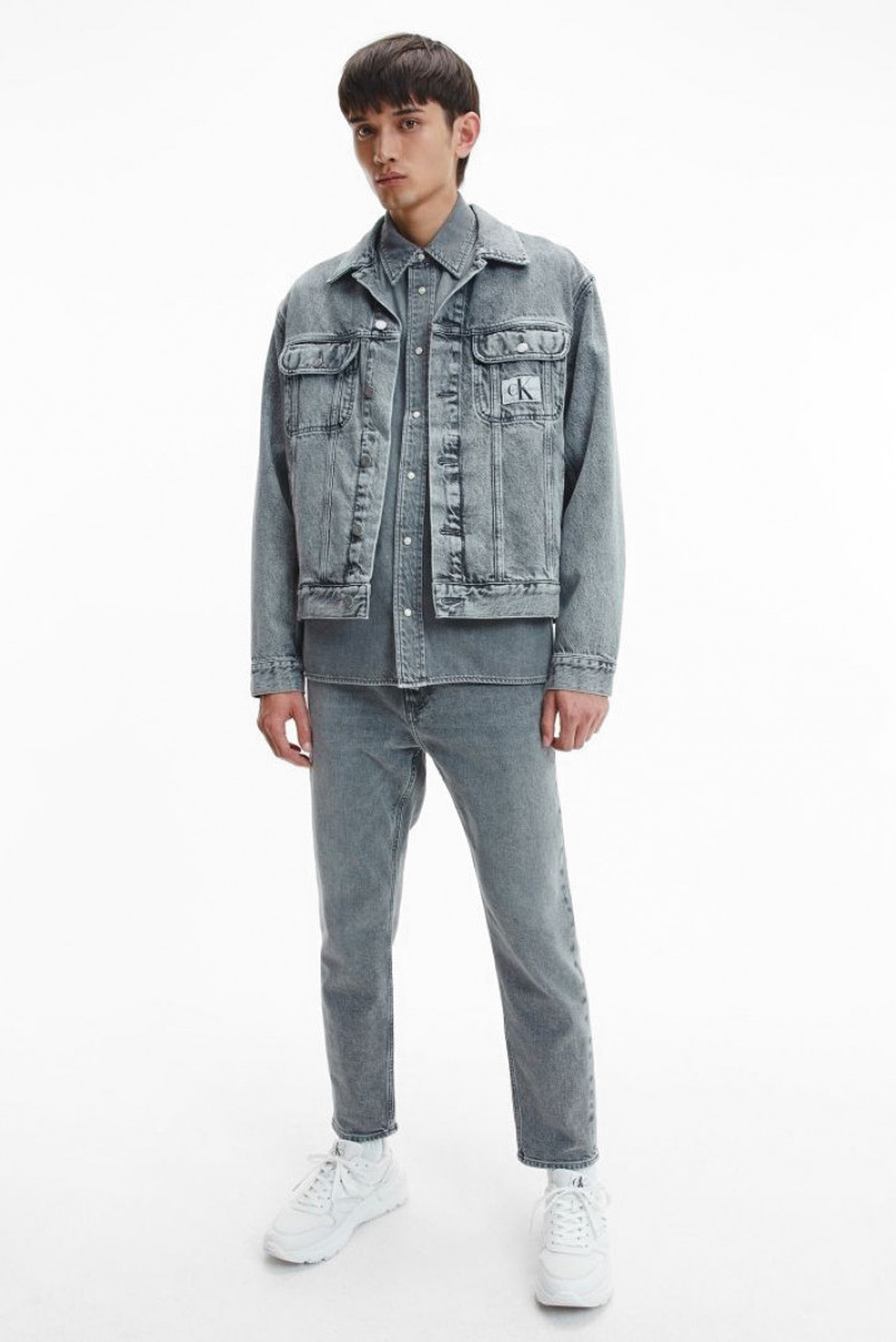 Мужские серые джинсы 8