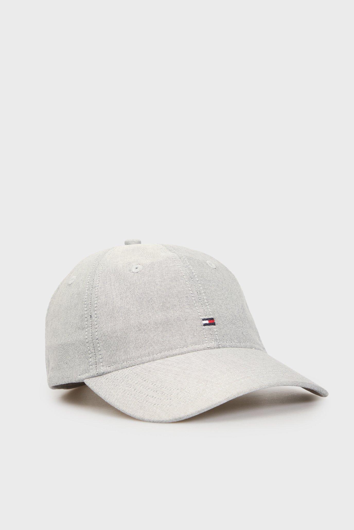 Мужская серая кепка TH FLAG OXFORD 6 PANEL CAP 1