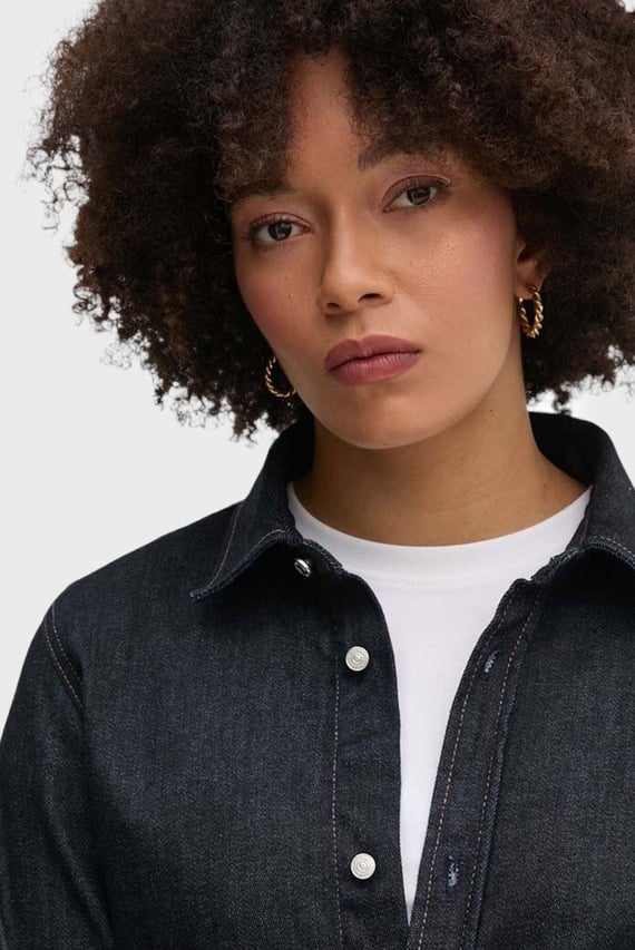 Рубашка LONG SLEEVE LEAN DENIM SHIRT