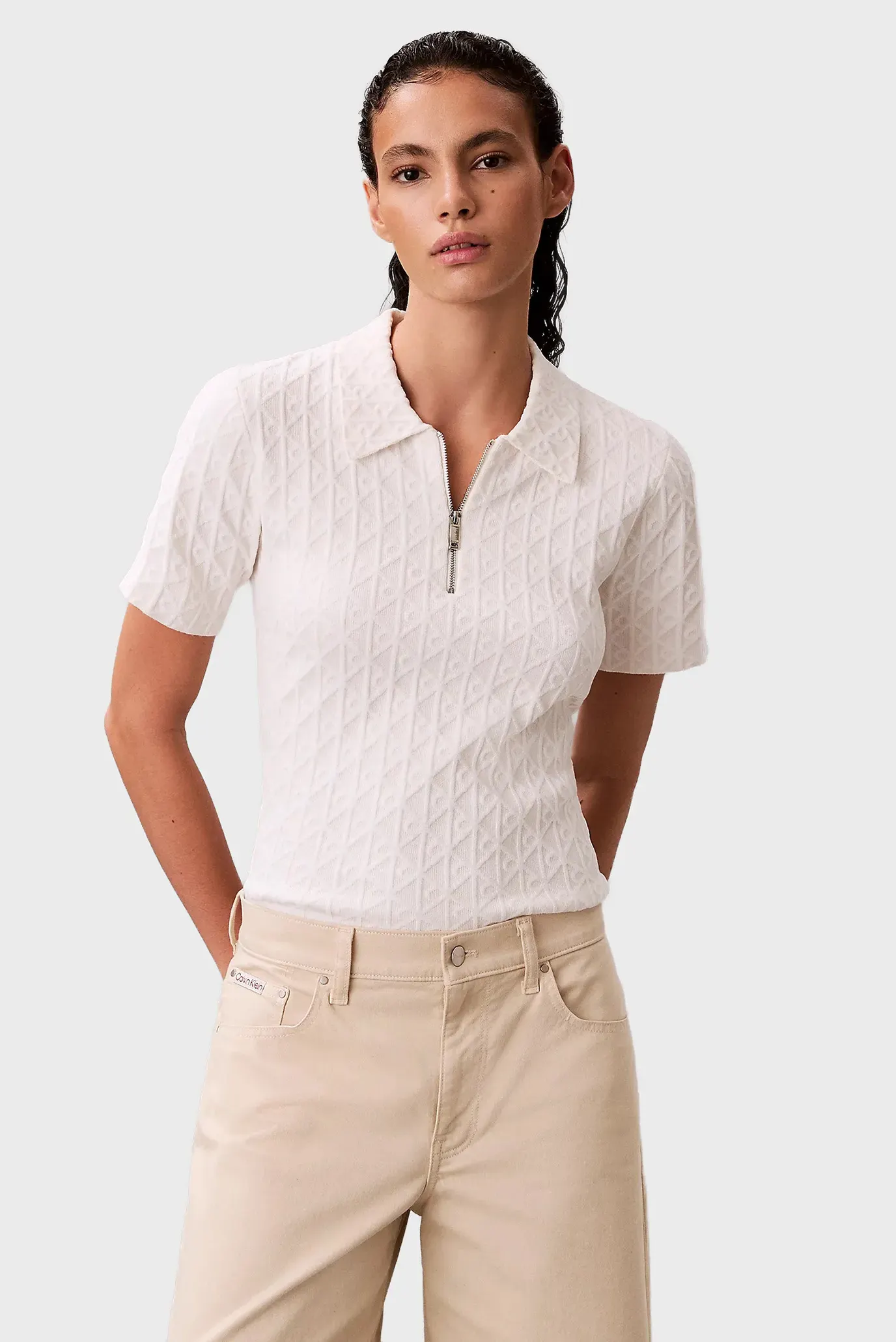 Поло AOP Textured SS Top 1