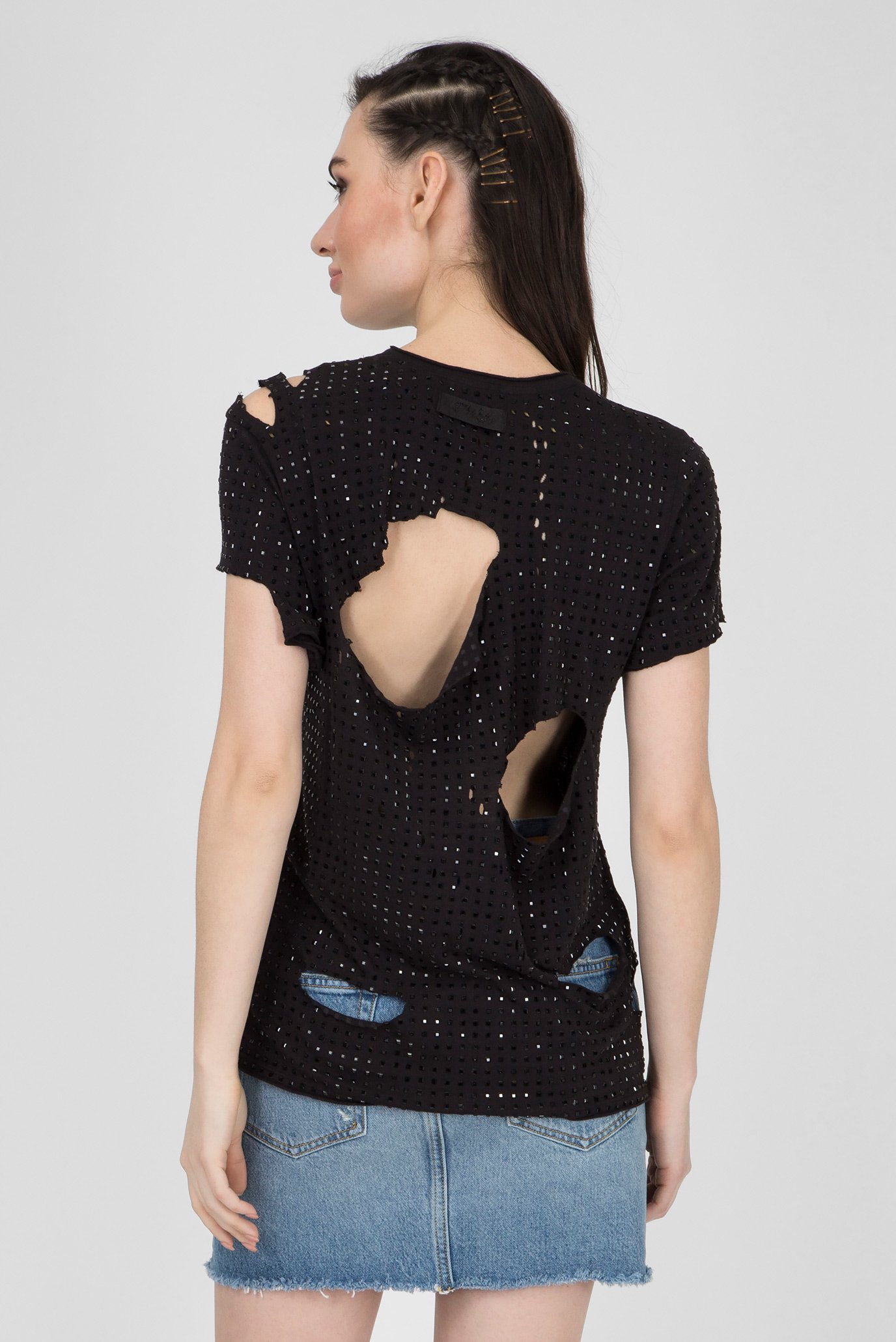 Женский черный топ T-RATY 3