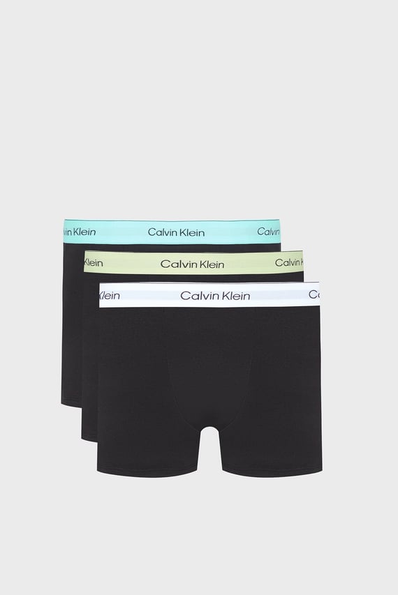 Мужские черные боксеры (3 шт) LOW RISE TRUNK 3PK Calvin Klein Мужские черные боксеры (3 шт) LOW RISE TRUNK 3PK Calvin Klein