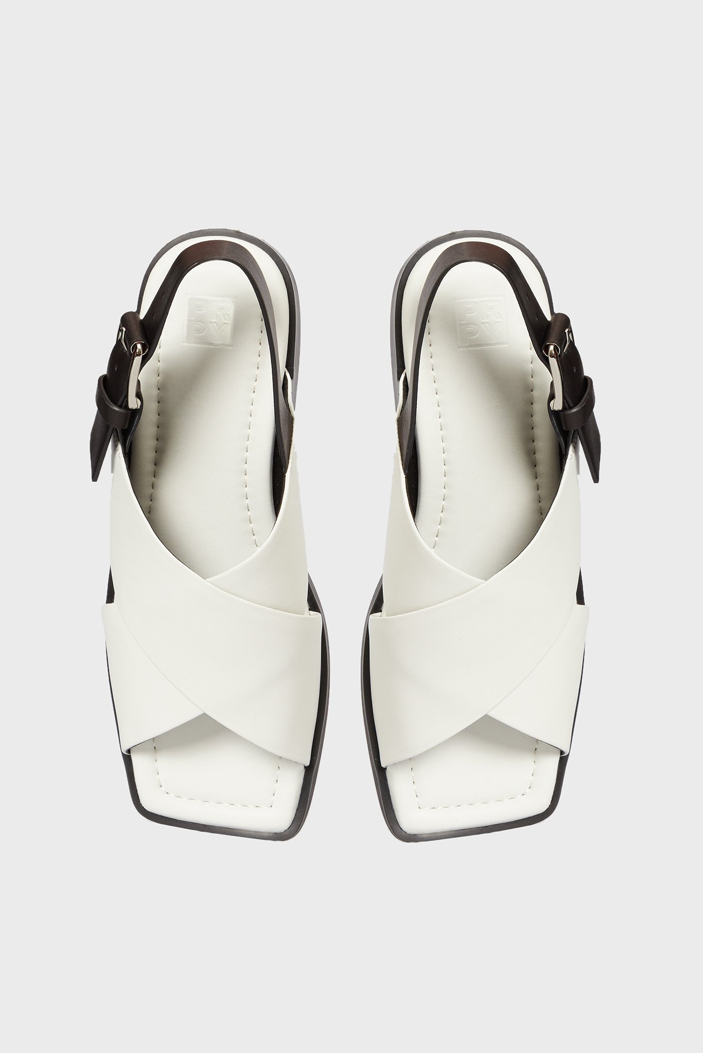 Женские белые кожаные сандалии RonniePRPY Женские белые кожаные сандалии Ronnie 3