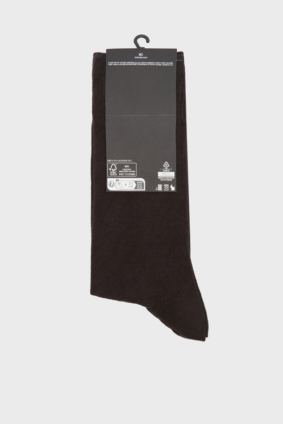 Мужские темно-коричневые носки (2 пары) TH MEN SOCK CLASSIC