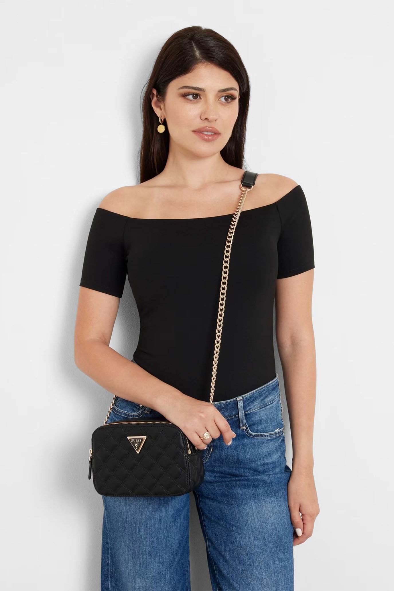 Женская черная сумка GIULLY CAMERA BAG 2