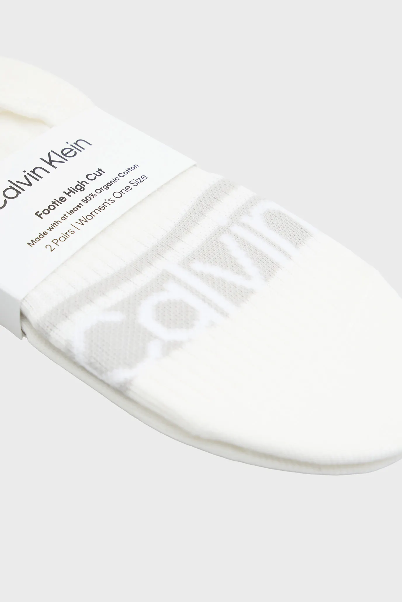 Следы CK WOMEN FOOTIE HC 2P LOGO STR 2