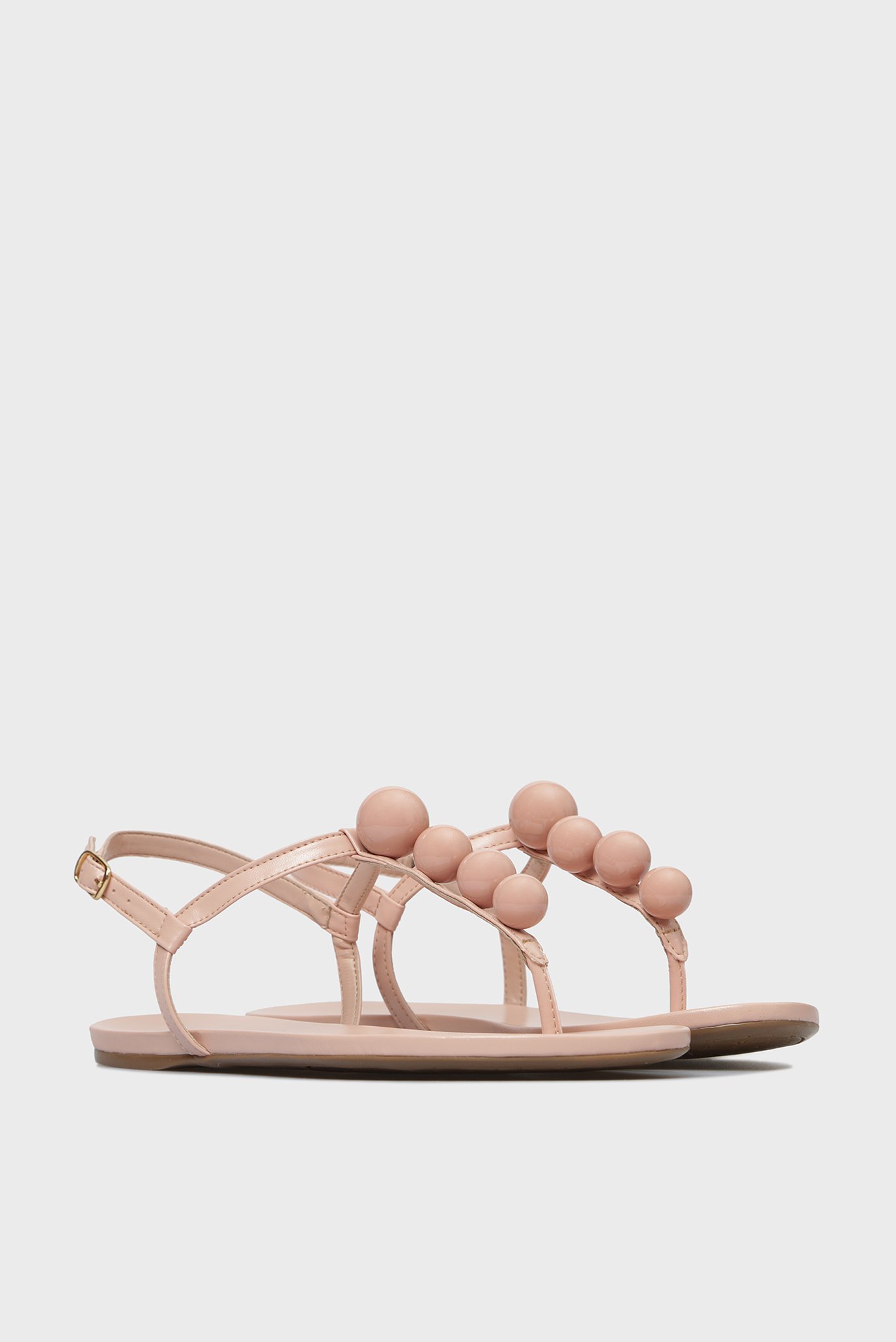 Женские бежевые сандалии 7