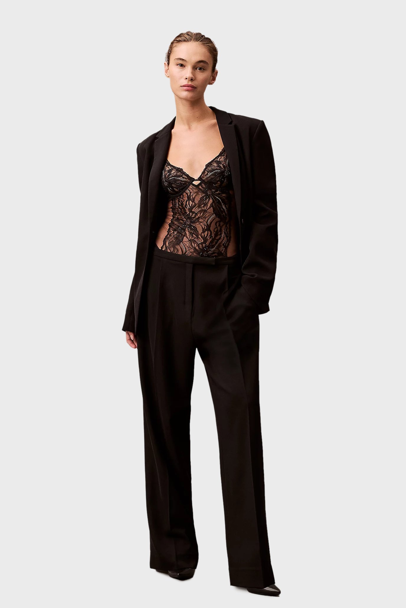 Женский черный комбидресс 6