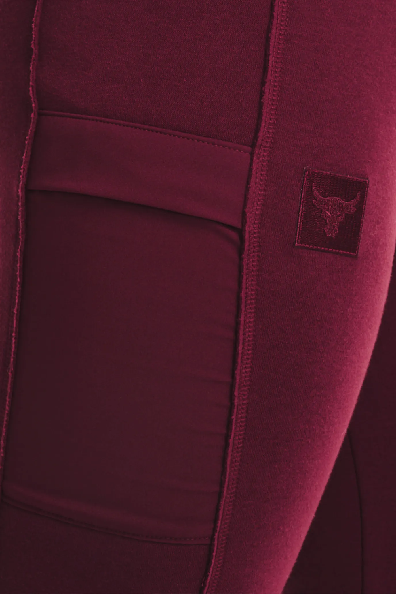 Женские бордовые спортивные брюки UA Prjct Rock Fleece Pant 4