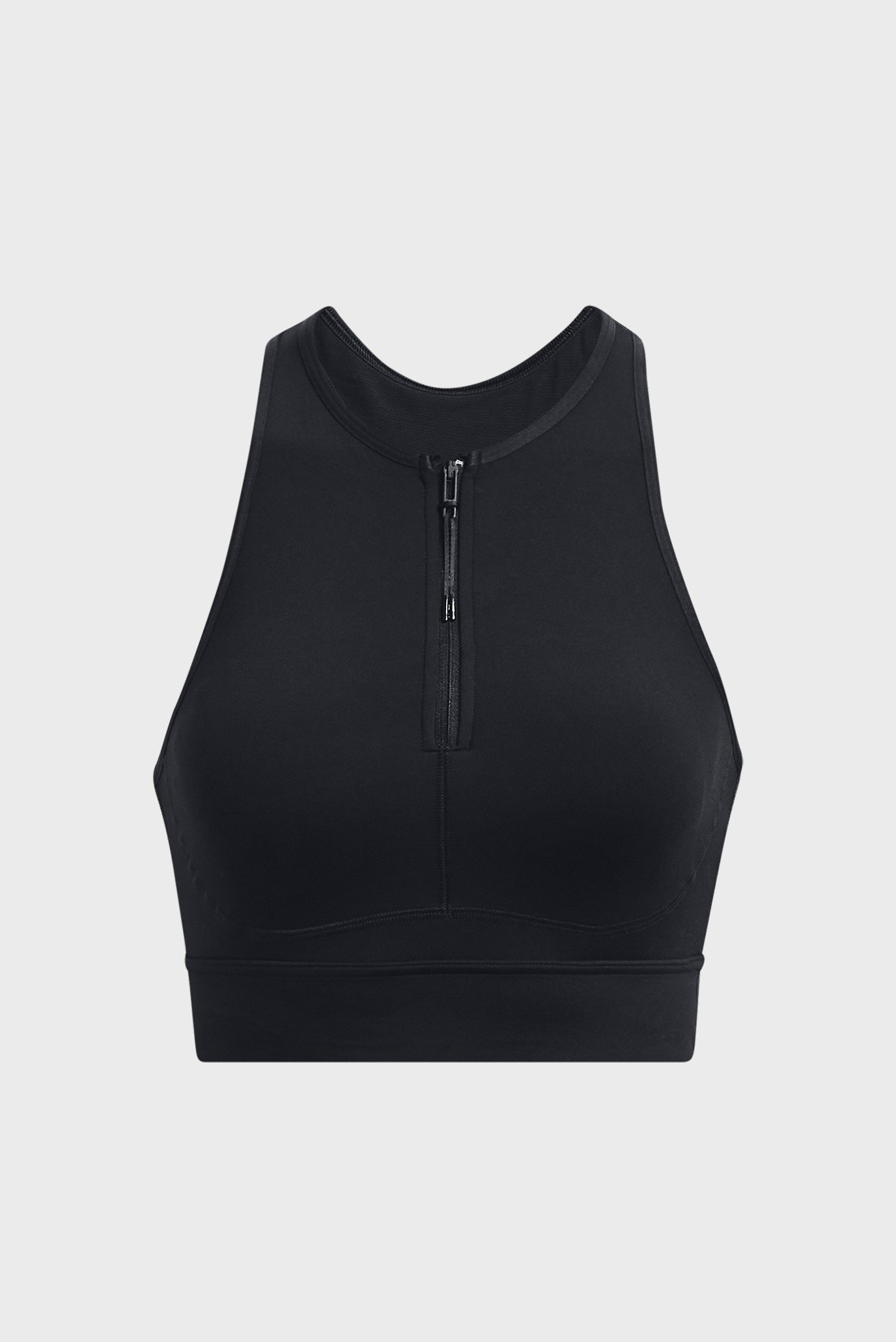 Женский черный спортивный топ UA Meridian Zip Crop BTGUnder Armour Женский черный спортивный топ UA Meridian Zip Crop BTG 5