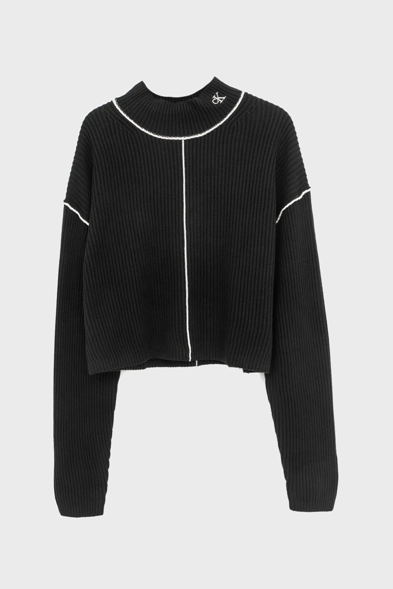 Свитер CONTRAST SEAMING LOOSE SWEATER 5