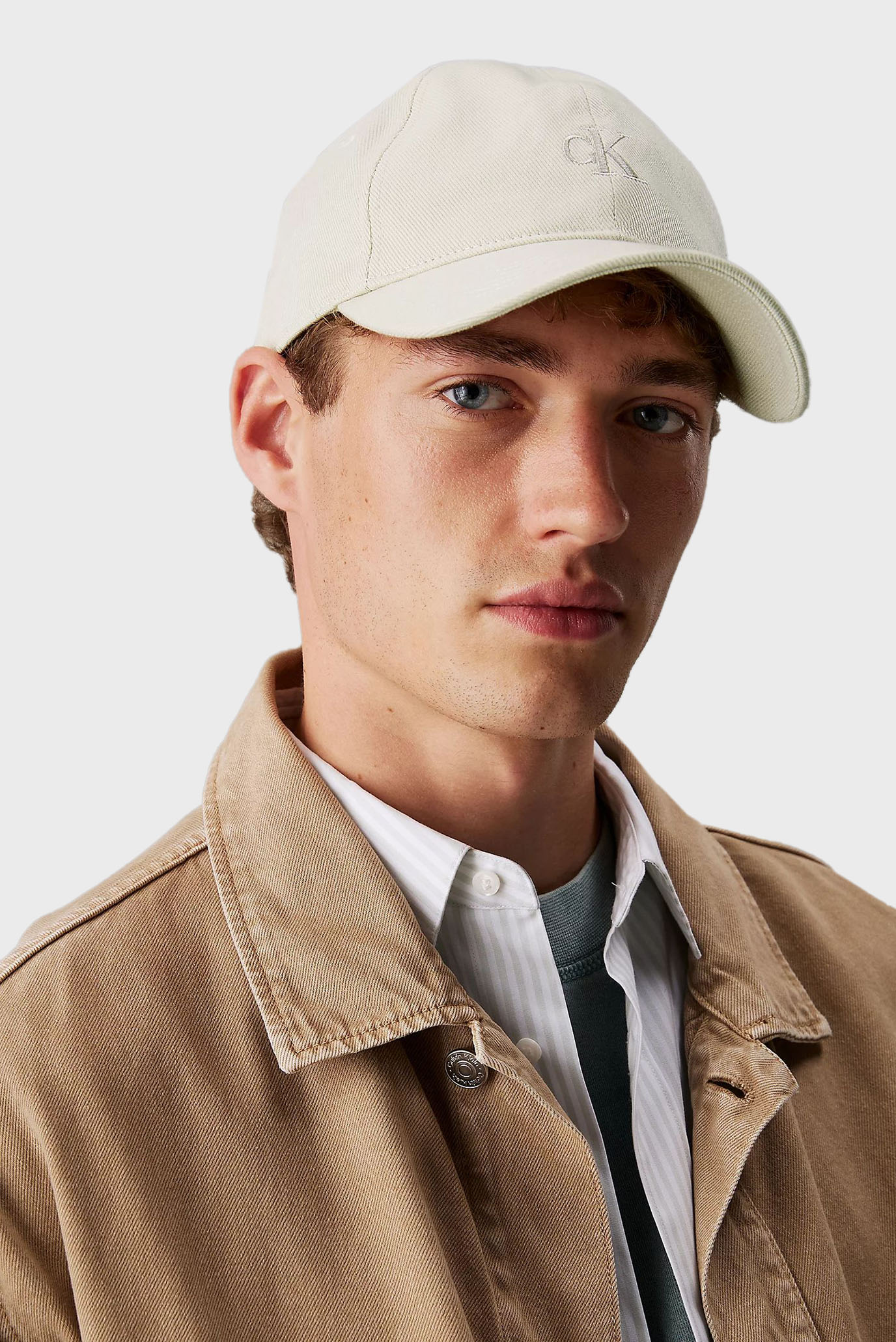 Мужская бежевая кепка MONOGRAM EMBROIDERY 2