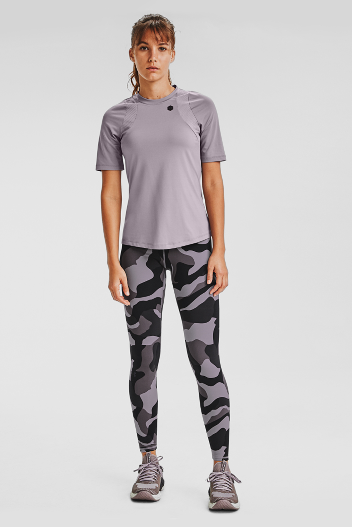 Женские тайтсы с принтом UA Rush Camo Legging 5