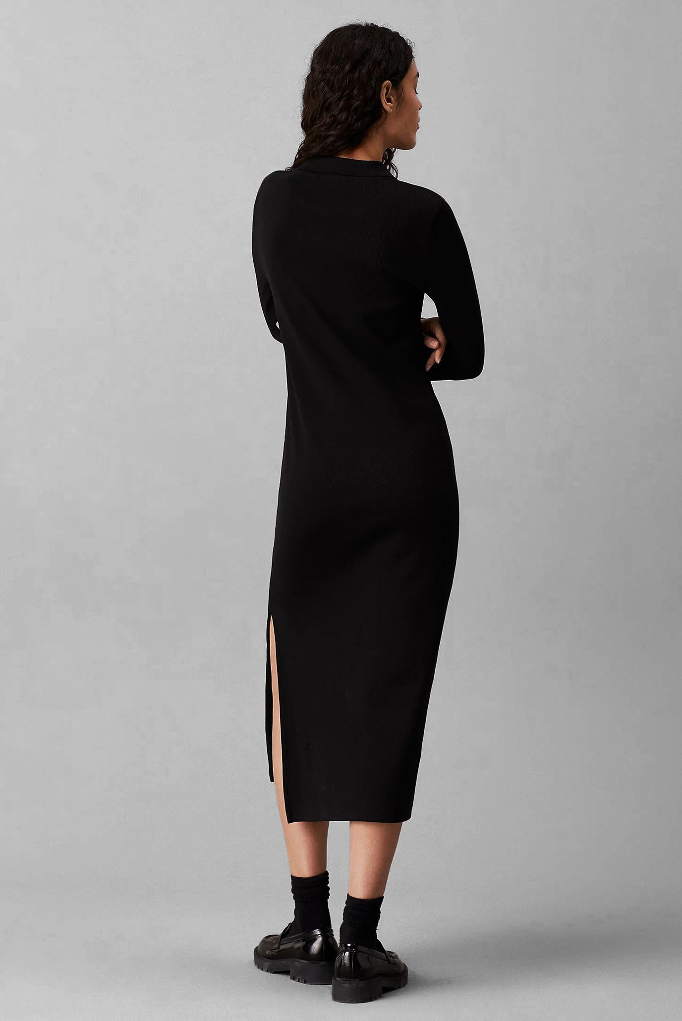 Платье WOVEN LABEL RIB POLO LS DRESS 2