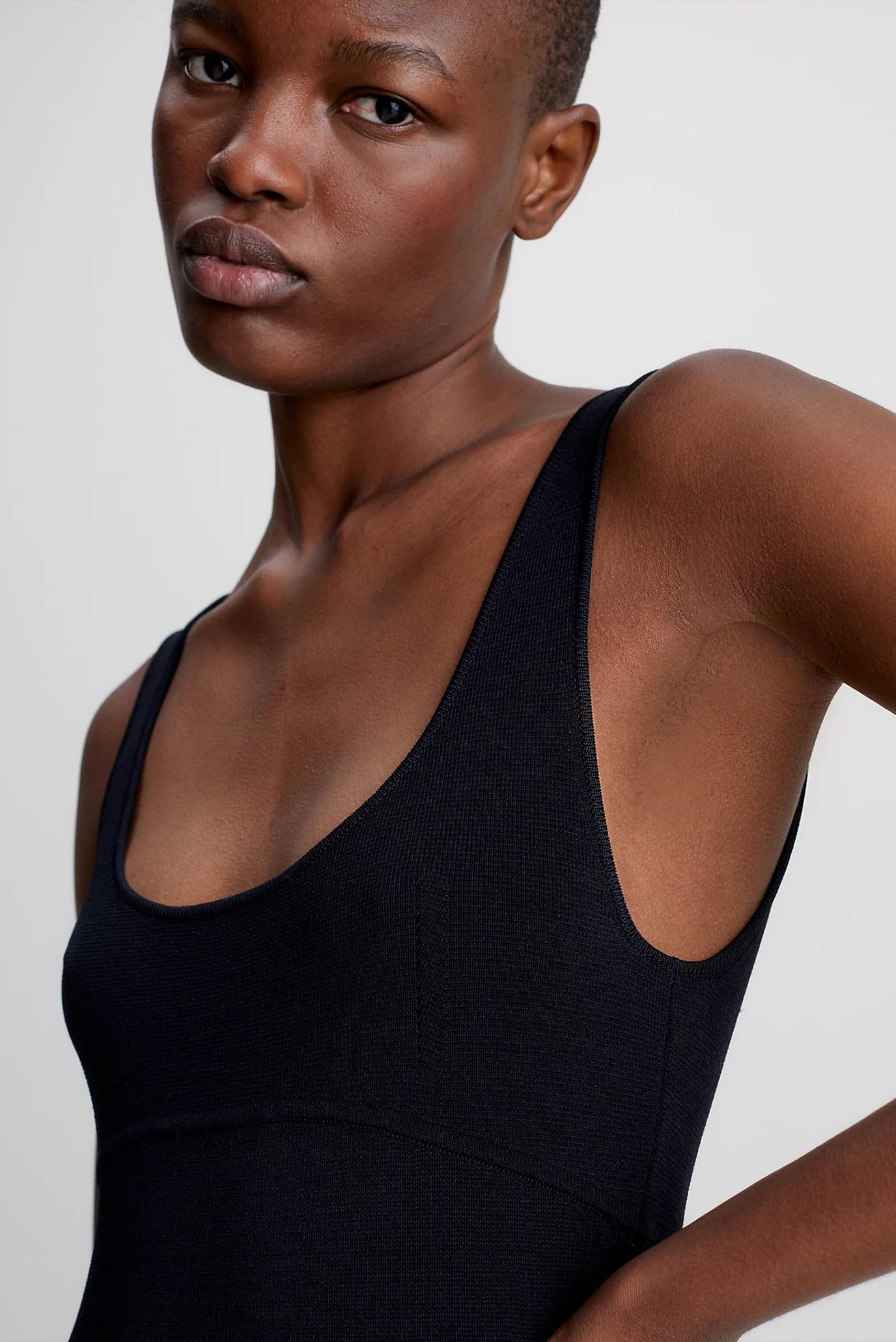 Женское черное платье SENSUAL KNITTED BODYCON 3