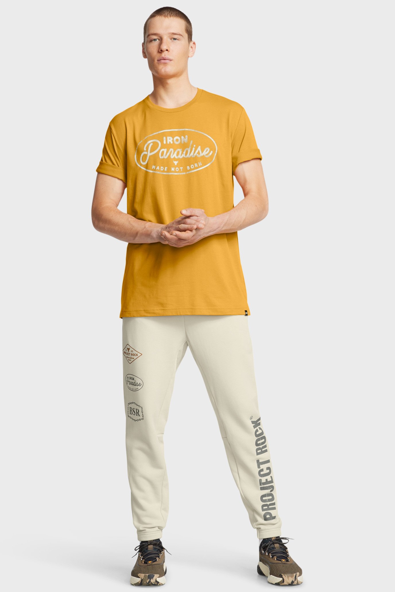 Мужские бежевые спортивные брюки Pjt Rck HWT Pant ToolsUnder Armour Мужские бежевые спортивные брюки Pjt Rck HWT Pant Tools 2