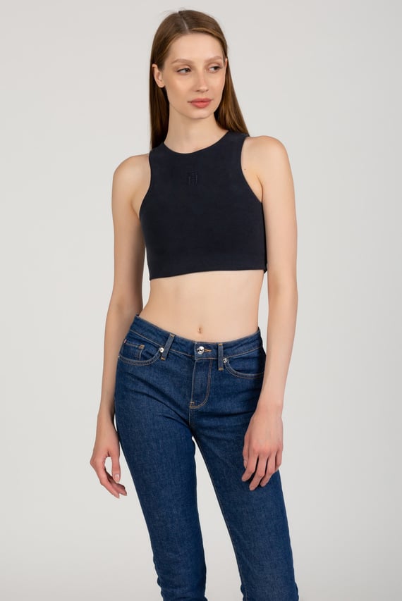 Топ SKINNY SUEDED MODAL BRA