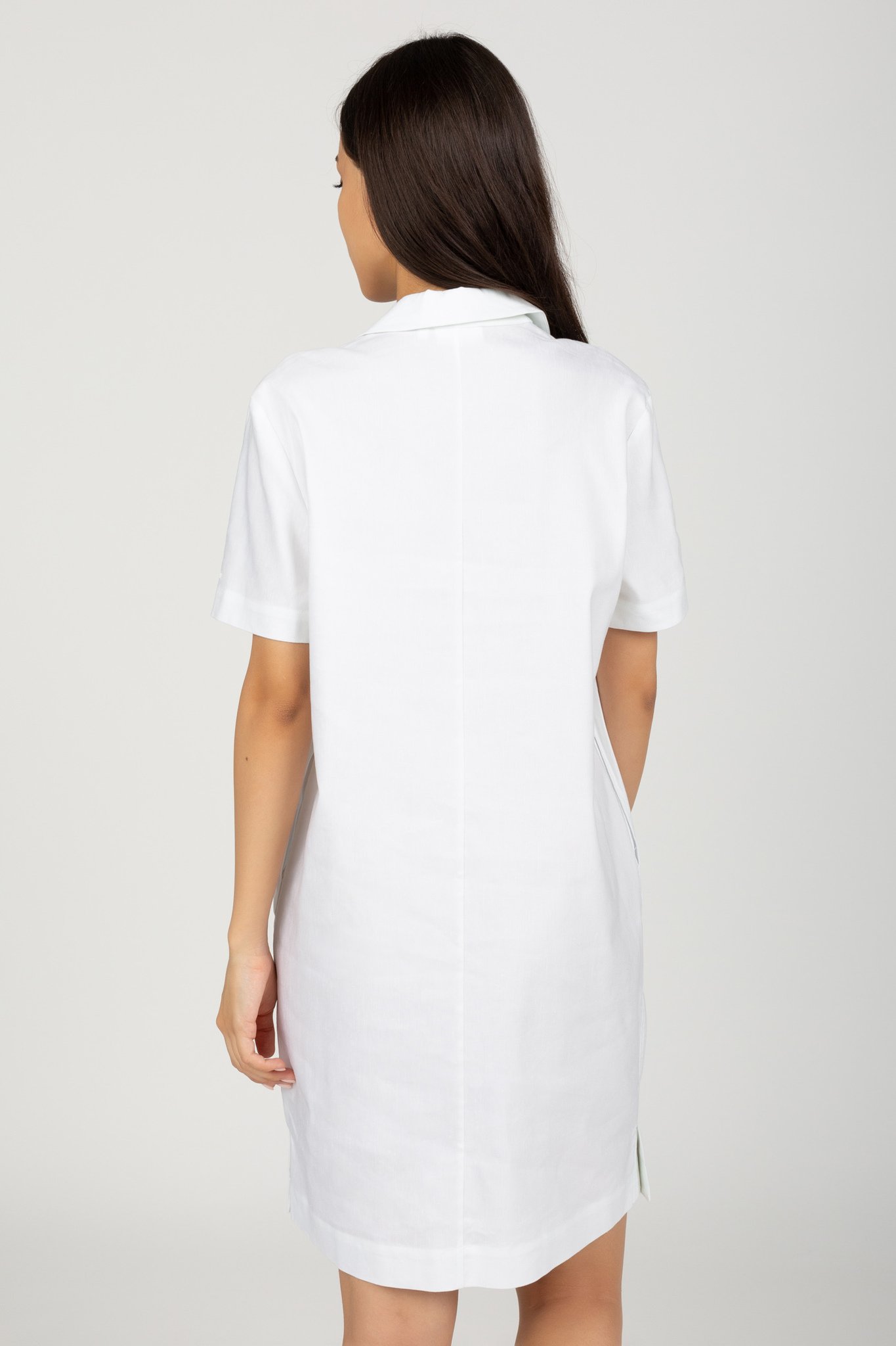 Платье LINEN OPEN NECK SHORT DRESS 3