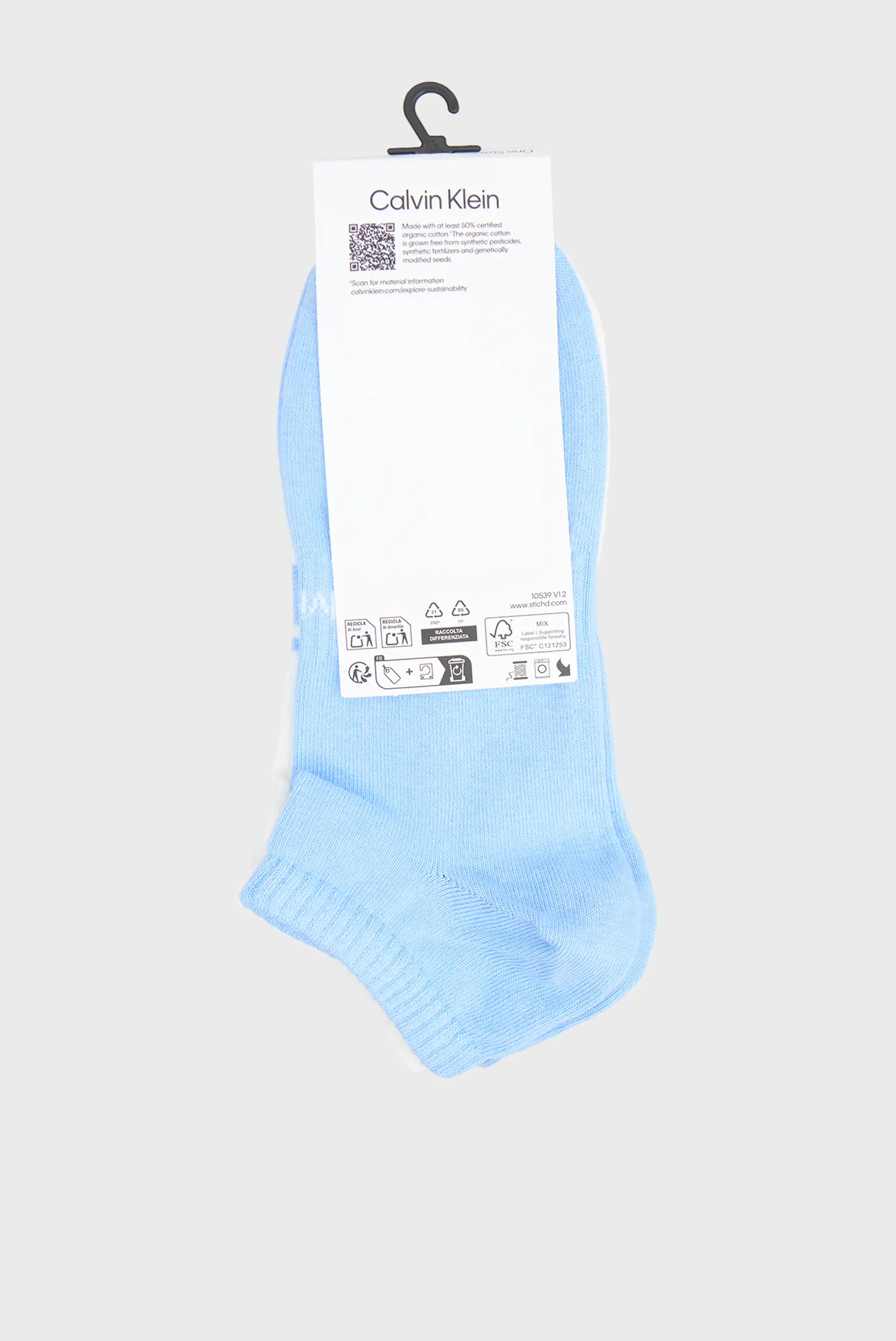 Носки CK MEN SNEAKER 2P LOGO STRIPE 3