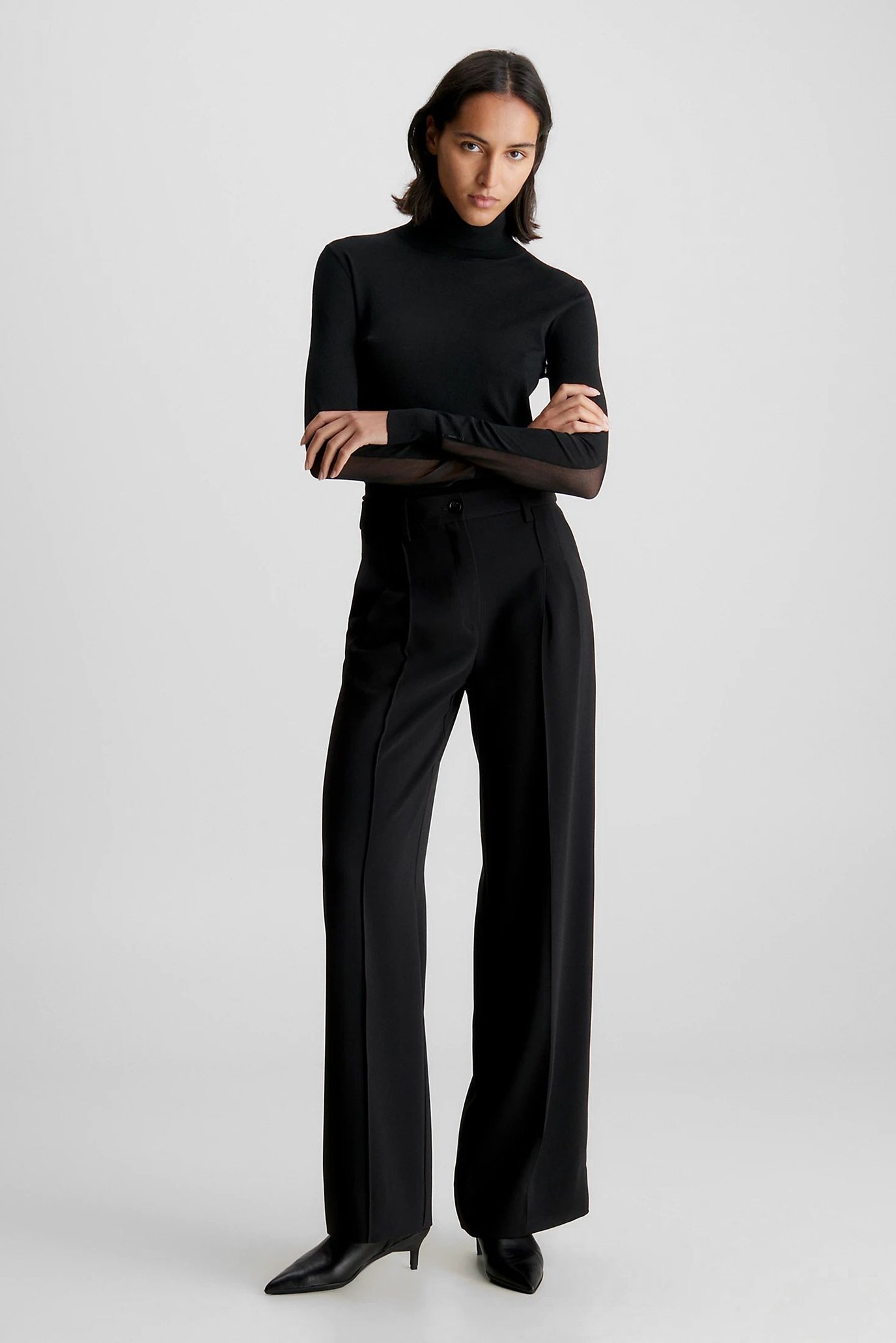 Штаны STRUCTURE TWILL WIDE LEG PANTCalvin Klein Штаны STRUCTURE TWILL WIDE LEG PANT 2