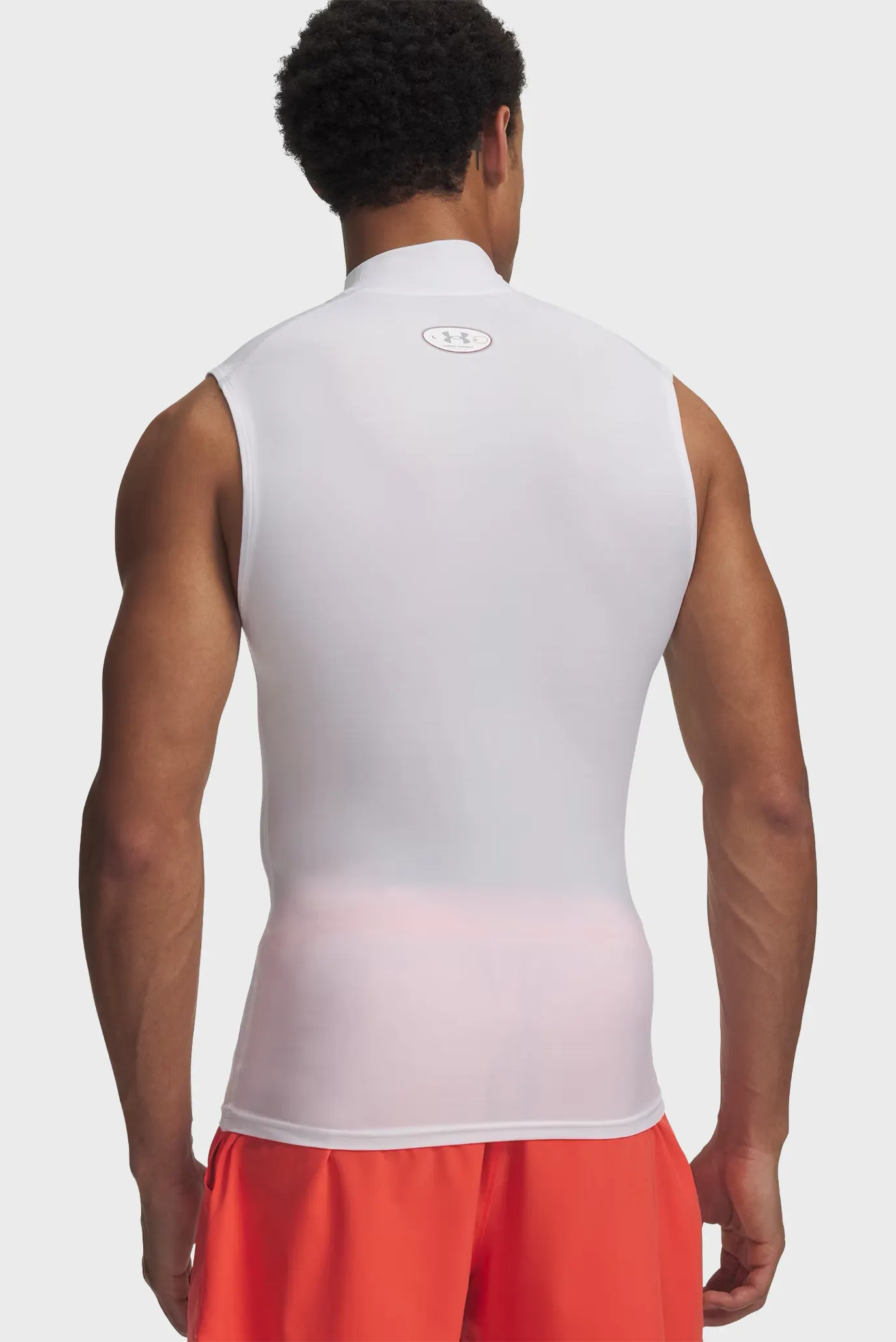 Майка UA HG Elite Sleeveless Mock-WHT 3