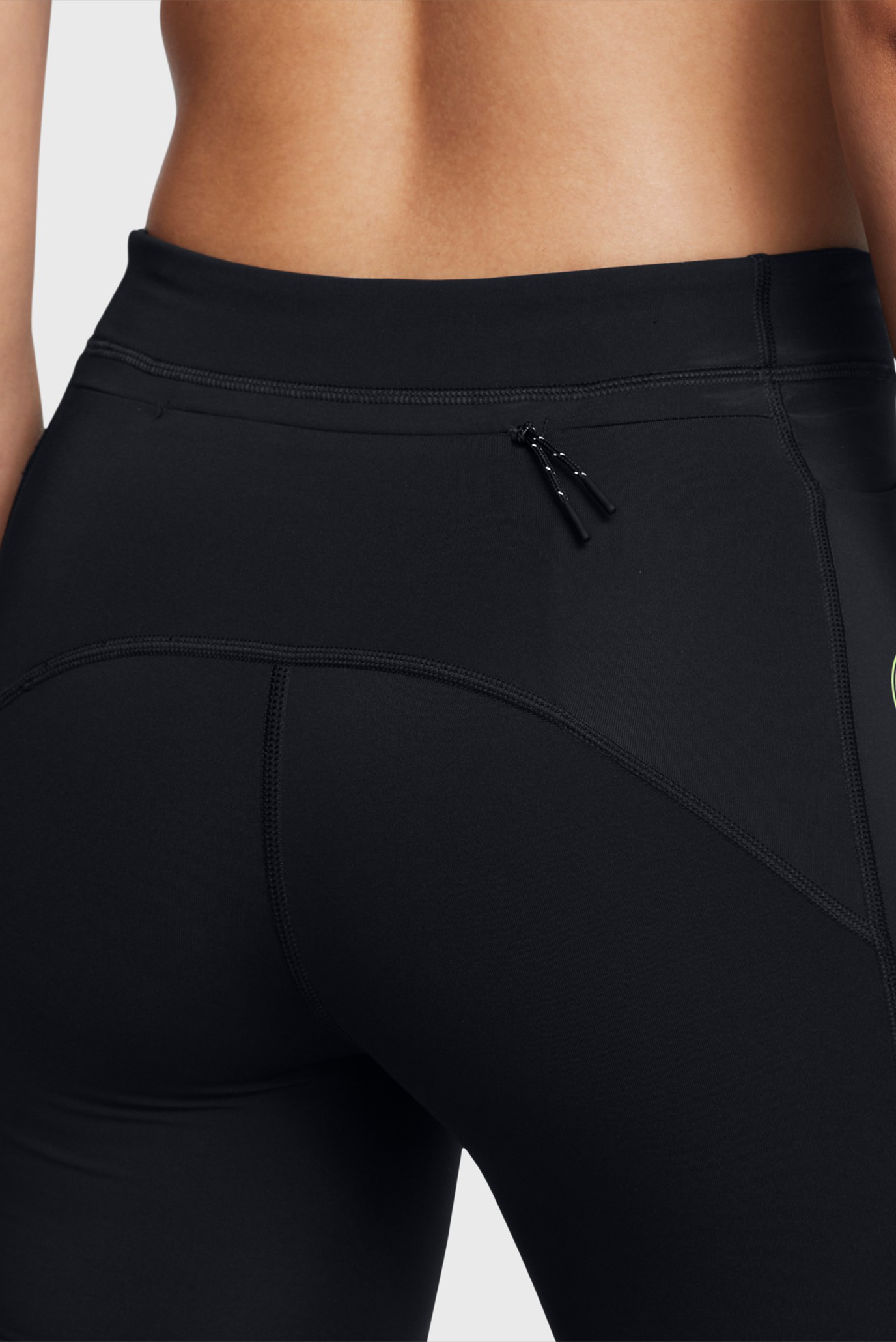 Женские черные велосипедки UA Run Anywhere Shorts 5