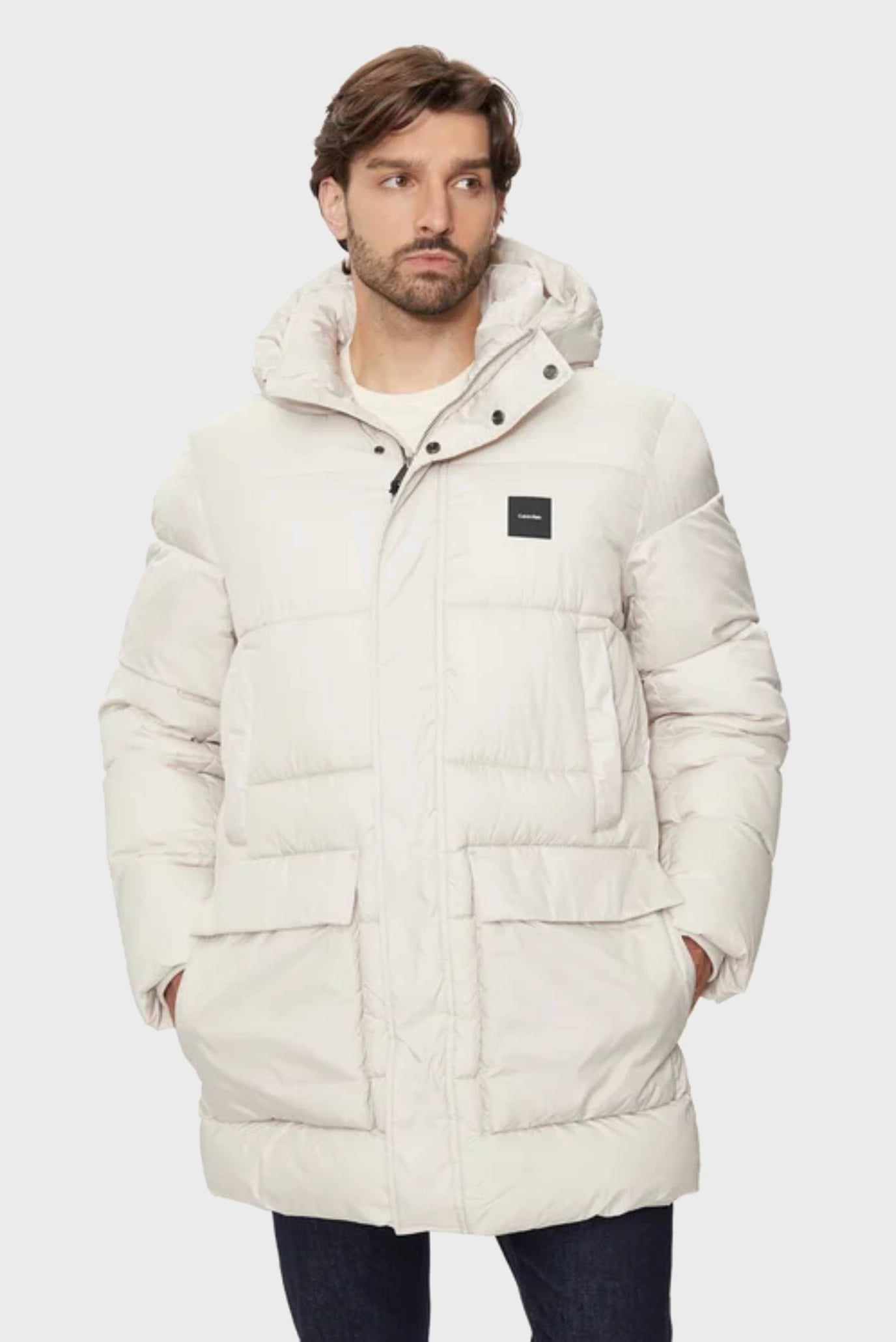 Куртка зимняя LONG HOODED QUILT PUFFER MW 6