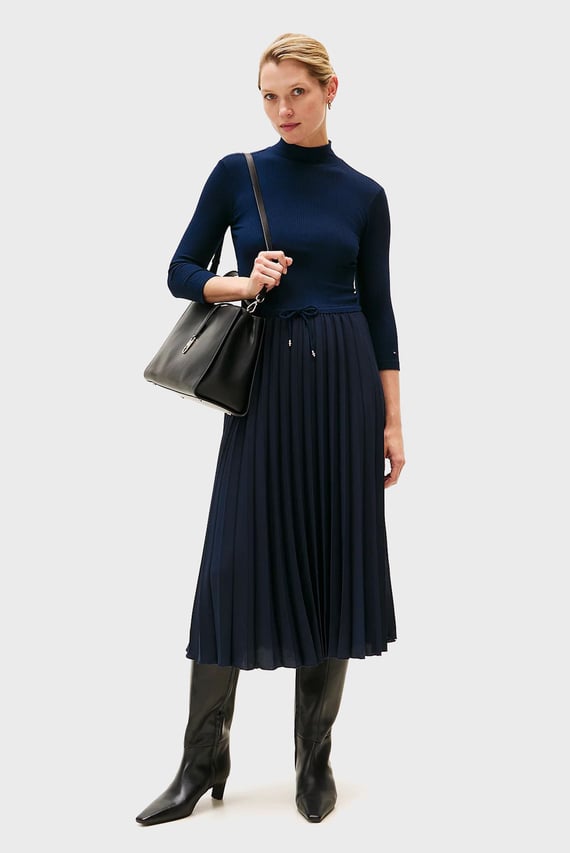 Платье SLIM 5X2 RIB MIX MIDI DRS