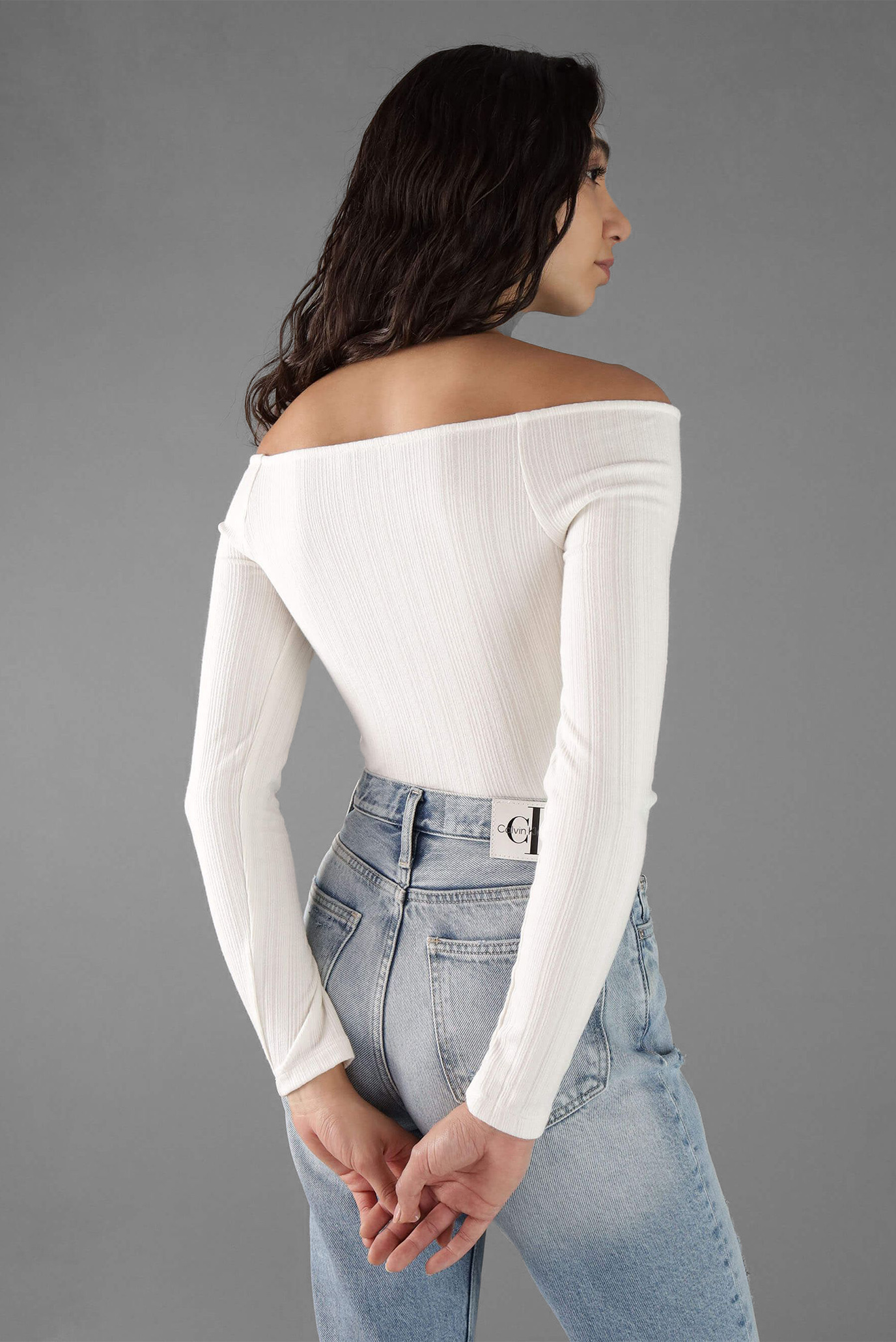 Топ WARM TEXTURE RIB BARDOT TOP 3